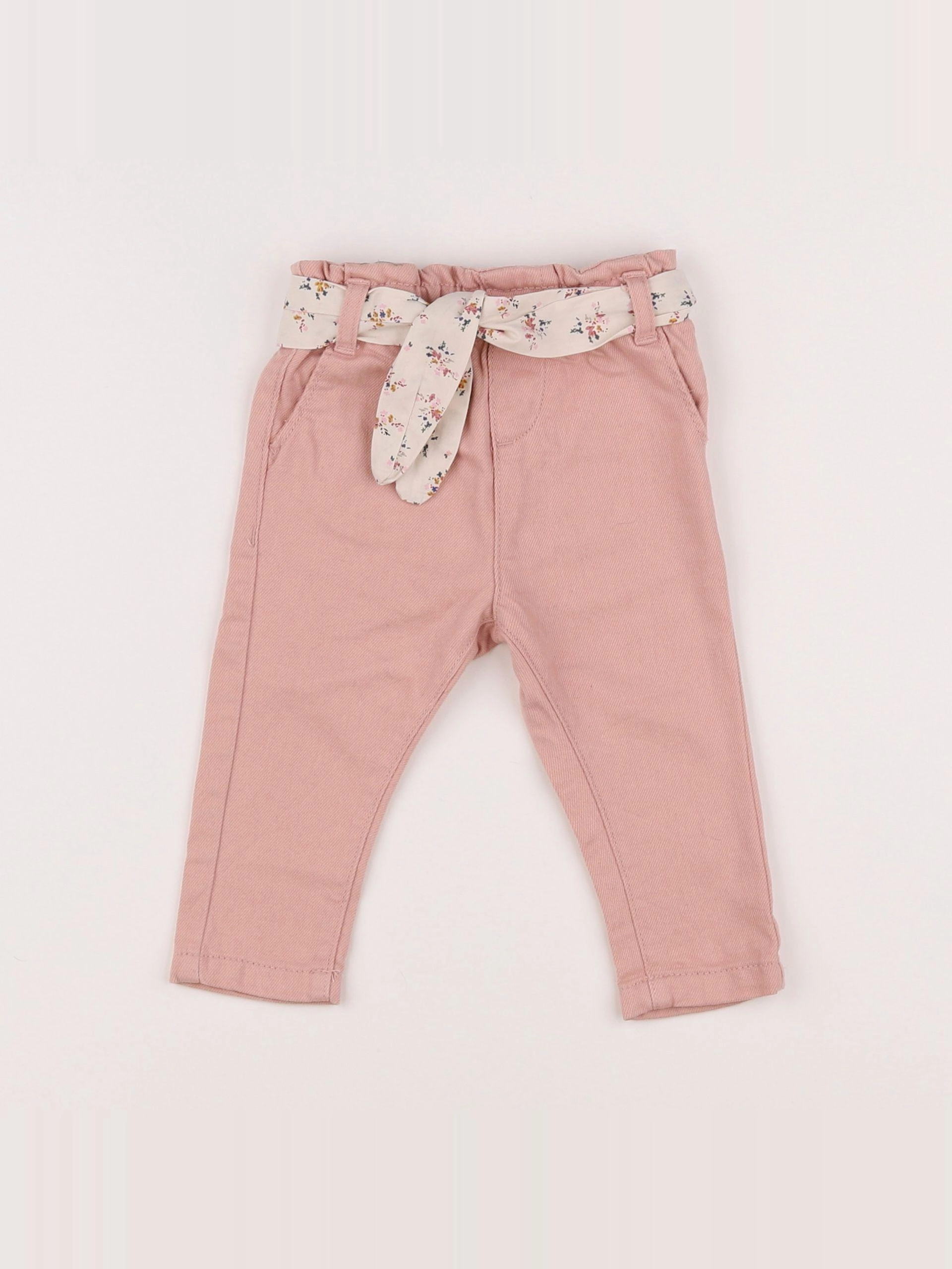 Vertbaudet - jean rose - 6 mois