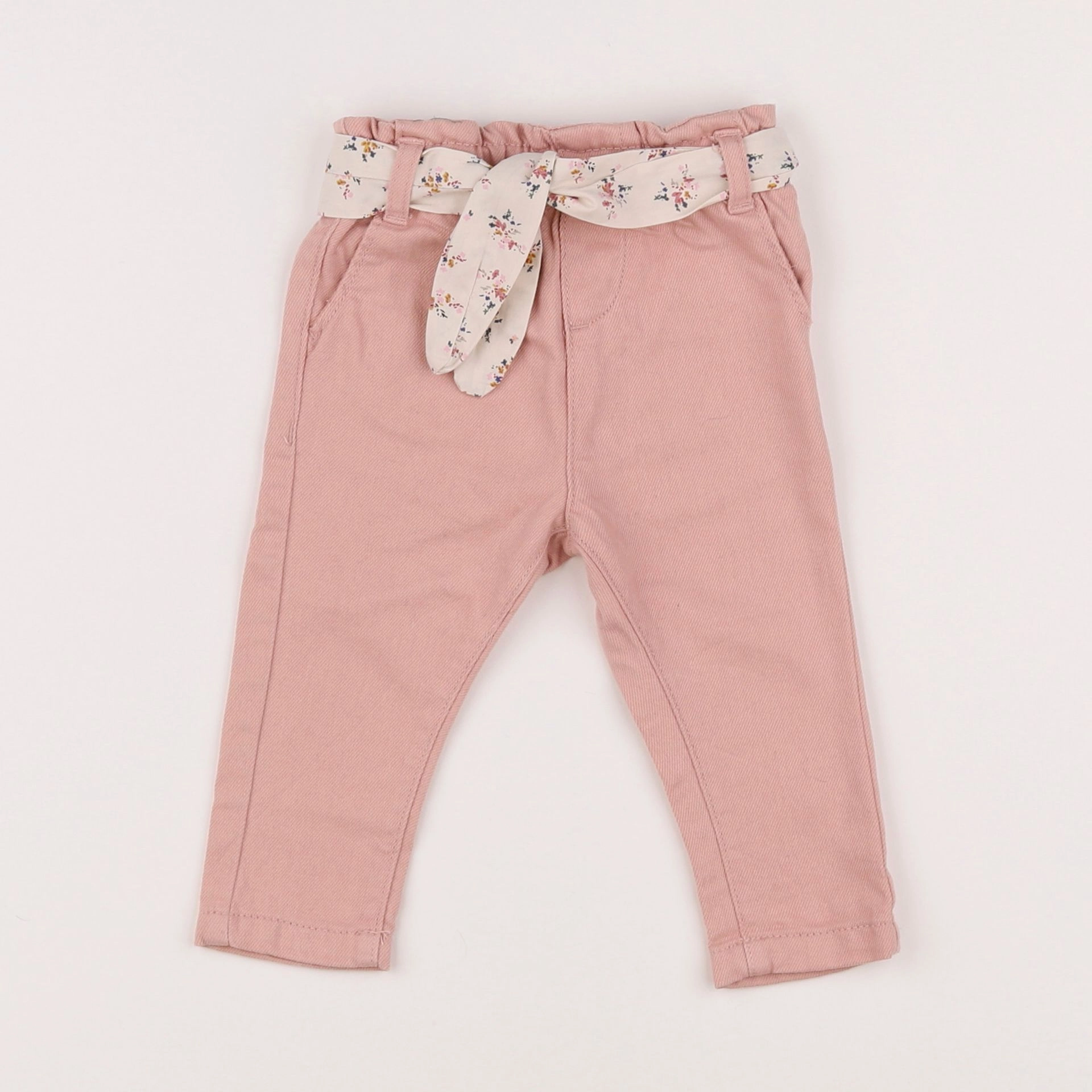 Vertbaudet - jean rose - 6 mois