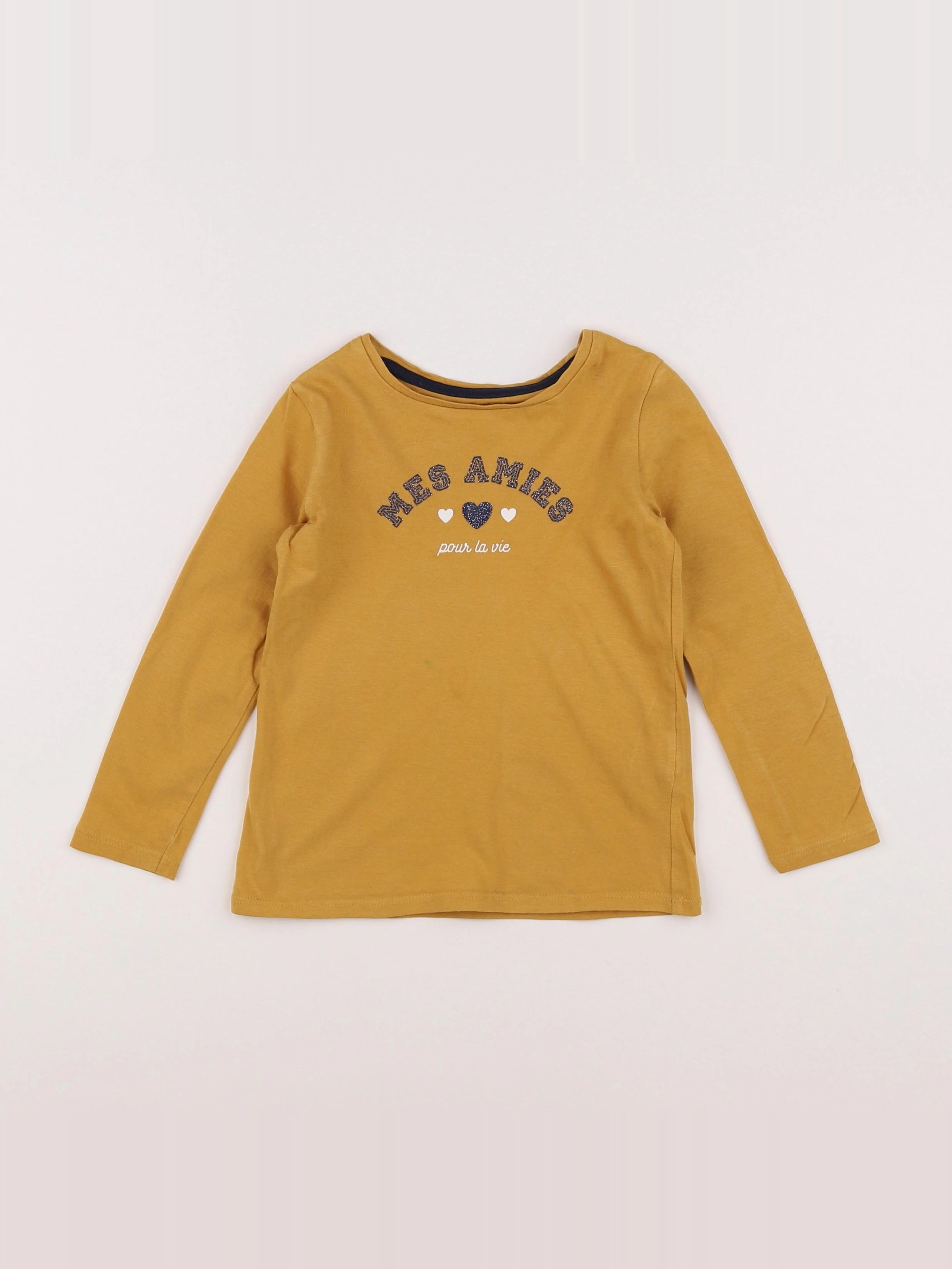 Vertbaudet - tee-shirt jaune - 4 ans