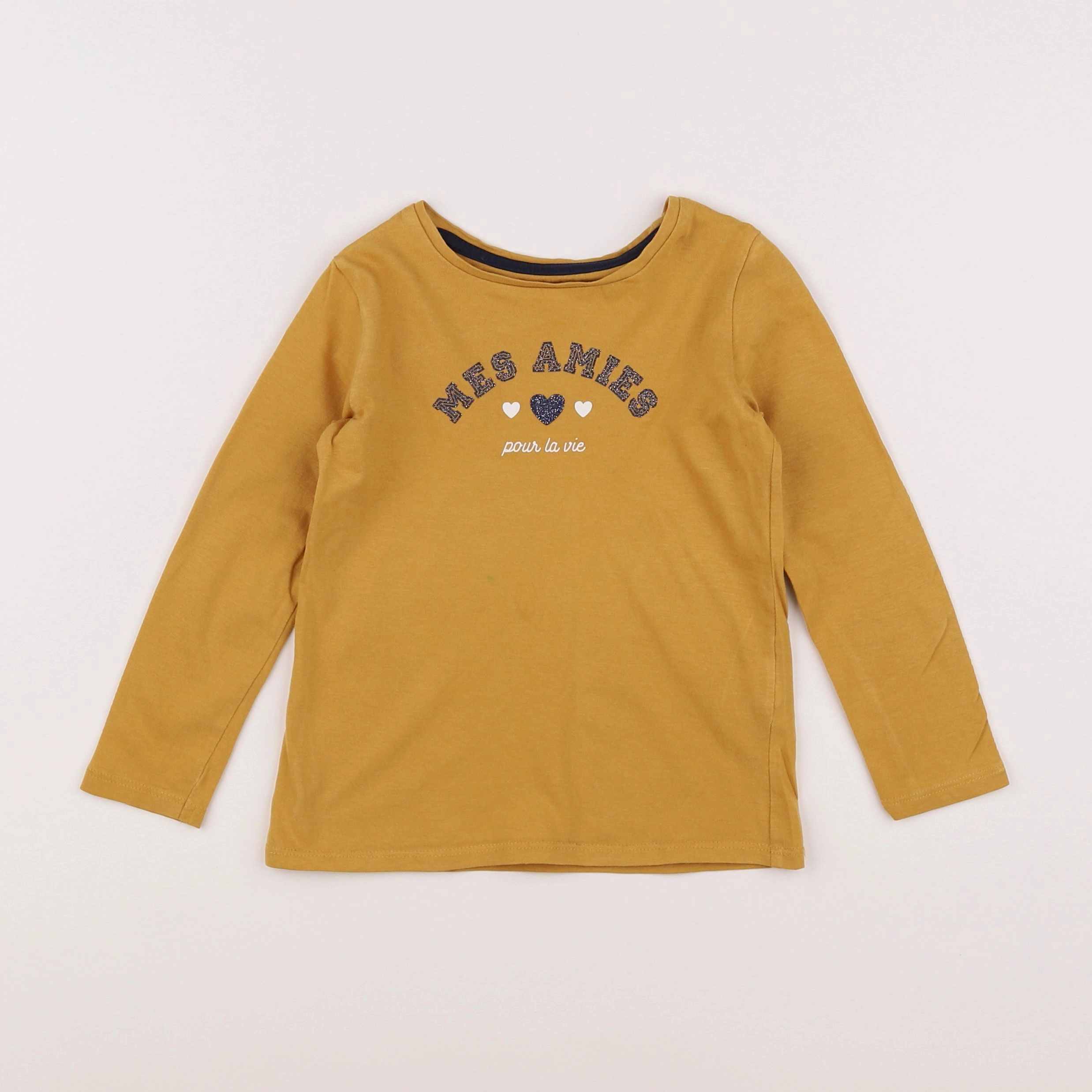 Vertbaudet - tee-shirt jaune - 4 ans