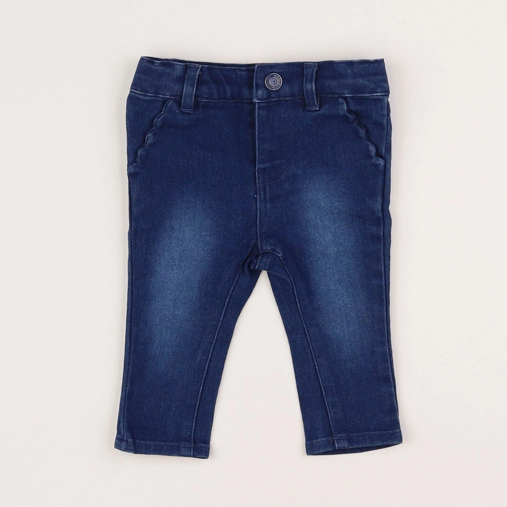 Vertbaudet - jegging bleu - 3 mois