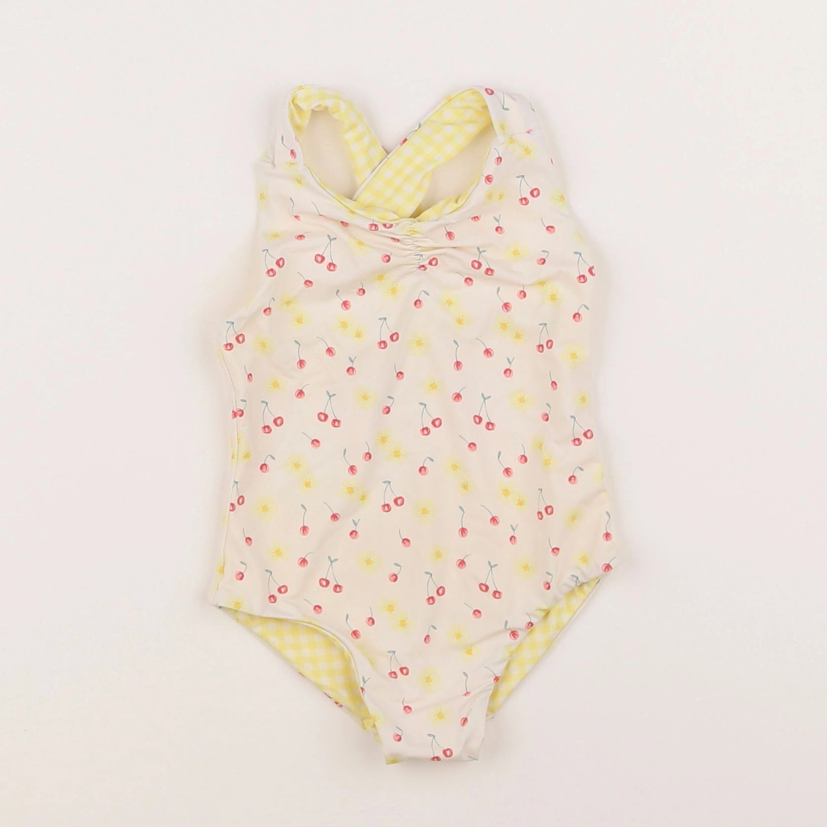 Vertbaudet - maillot de bain blanc - 12 mois