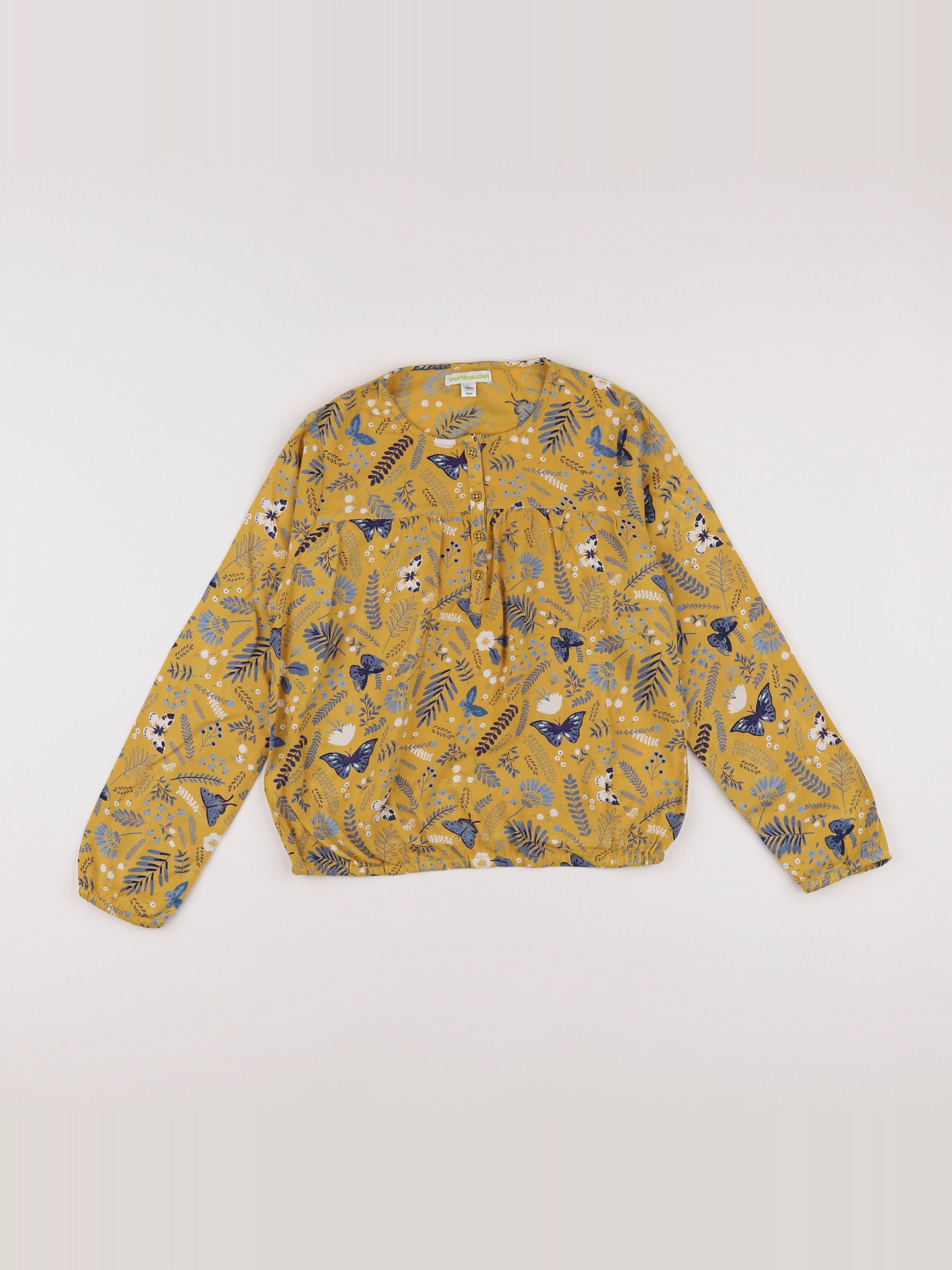 Vertbaudet - blouse jaune - 8 ans