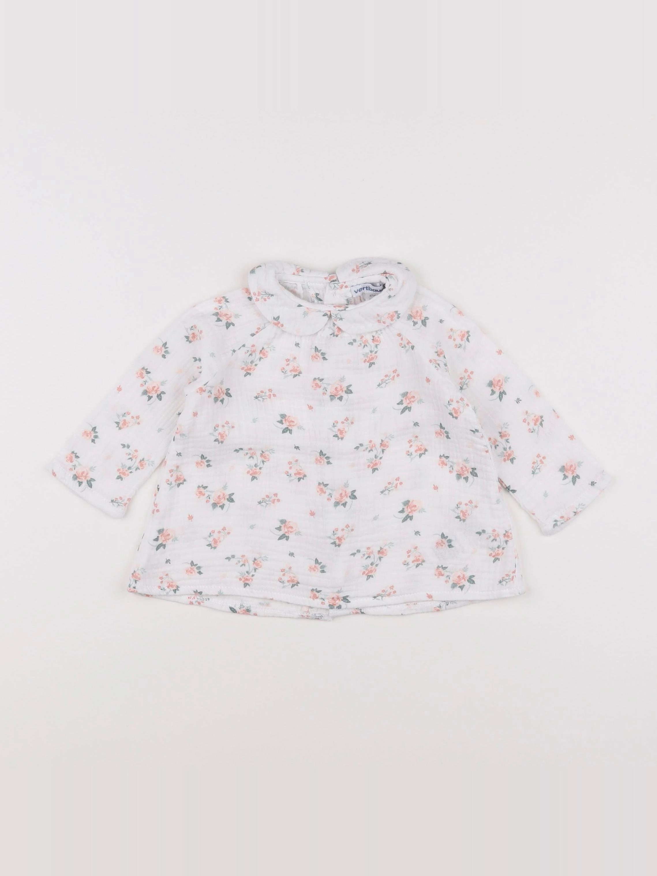 Vertbaudet - blouse multicolore - 6 mois