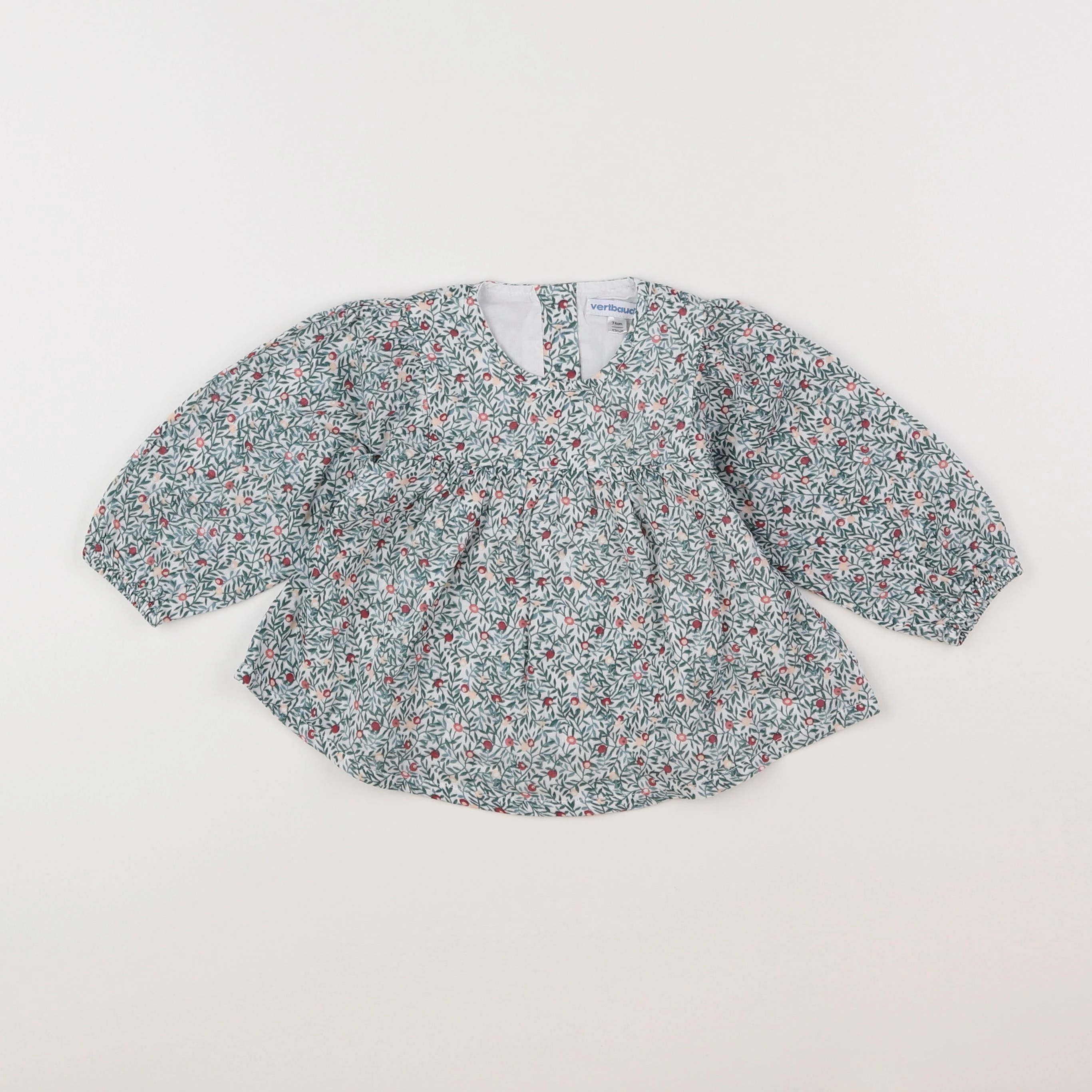 Vertbaudet - blouse multicolore - 12 mois