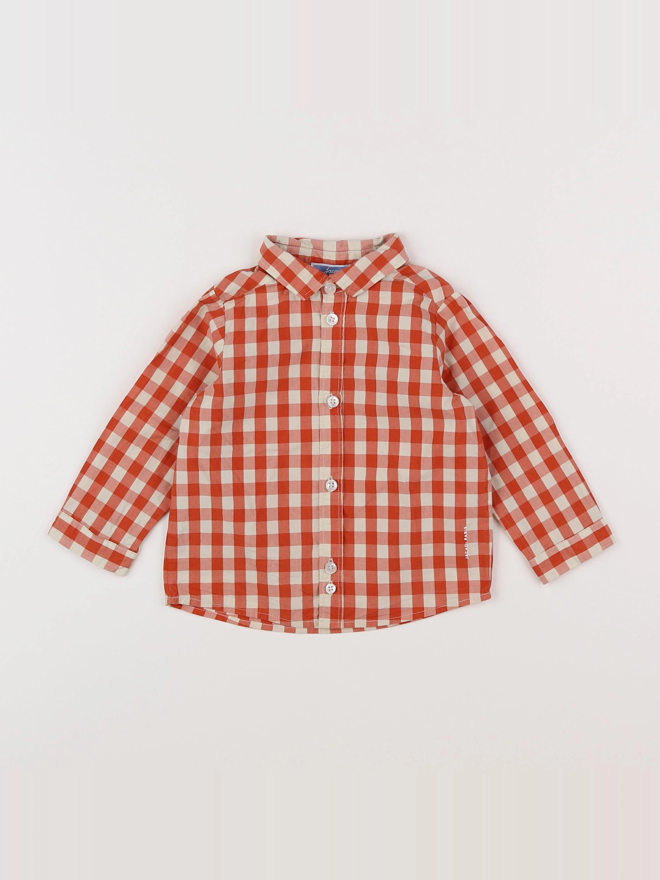 Jacadi - chemise rouge - 12 mois