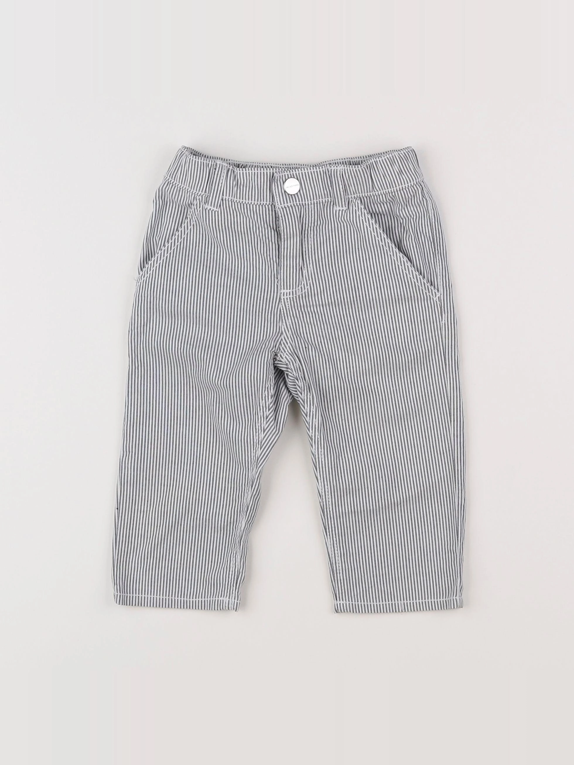 Jacadi - pantalon gris - 12 mois