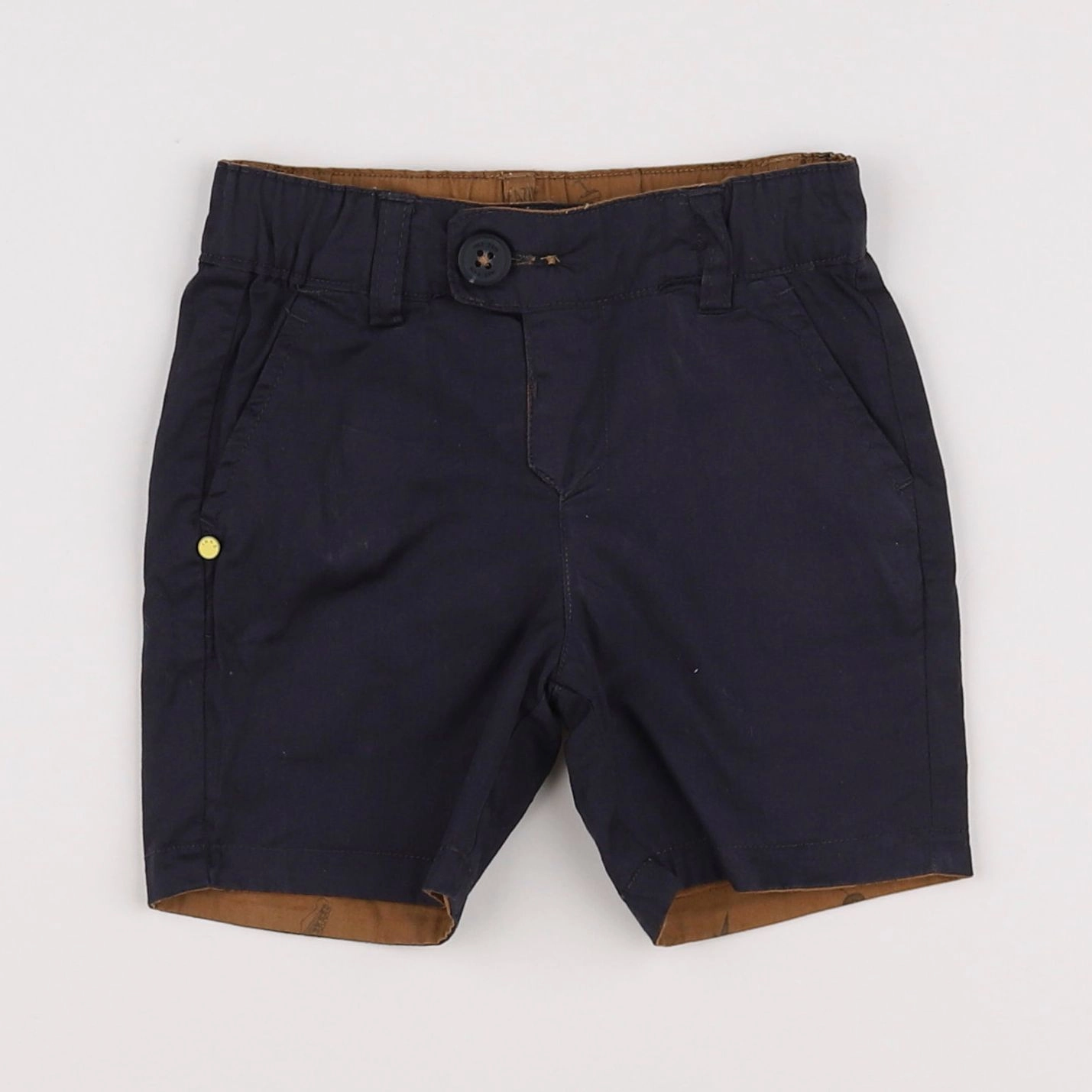 IKKS - short réversible gris, orange - 6 mois
