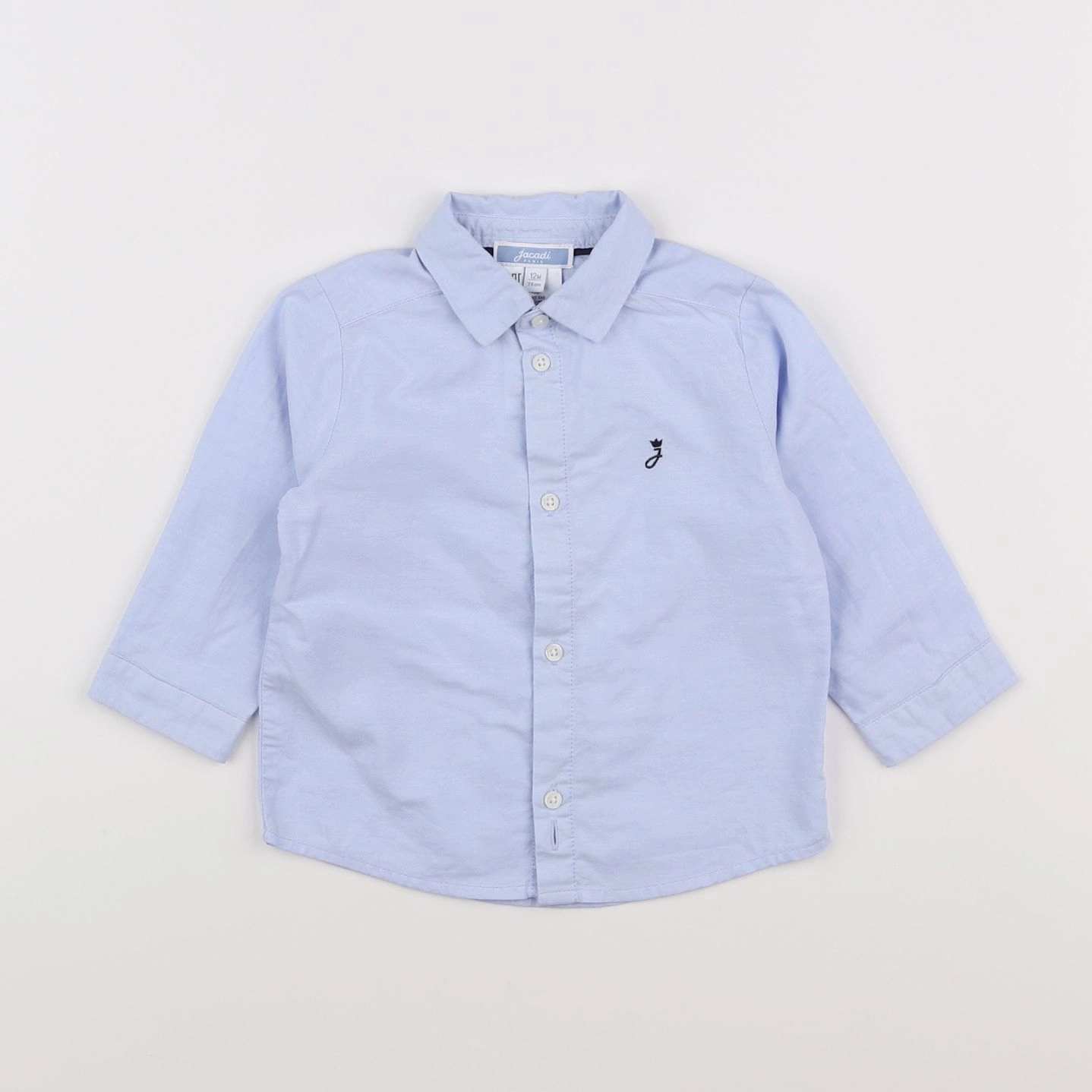 Jacadi - chemise bleu - 12 mois