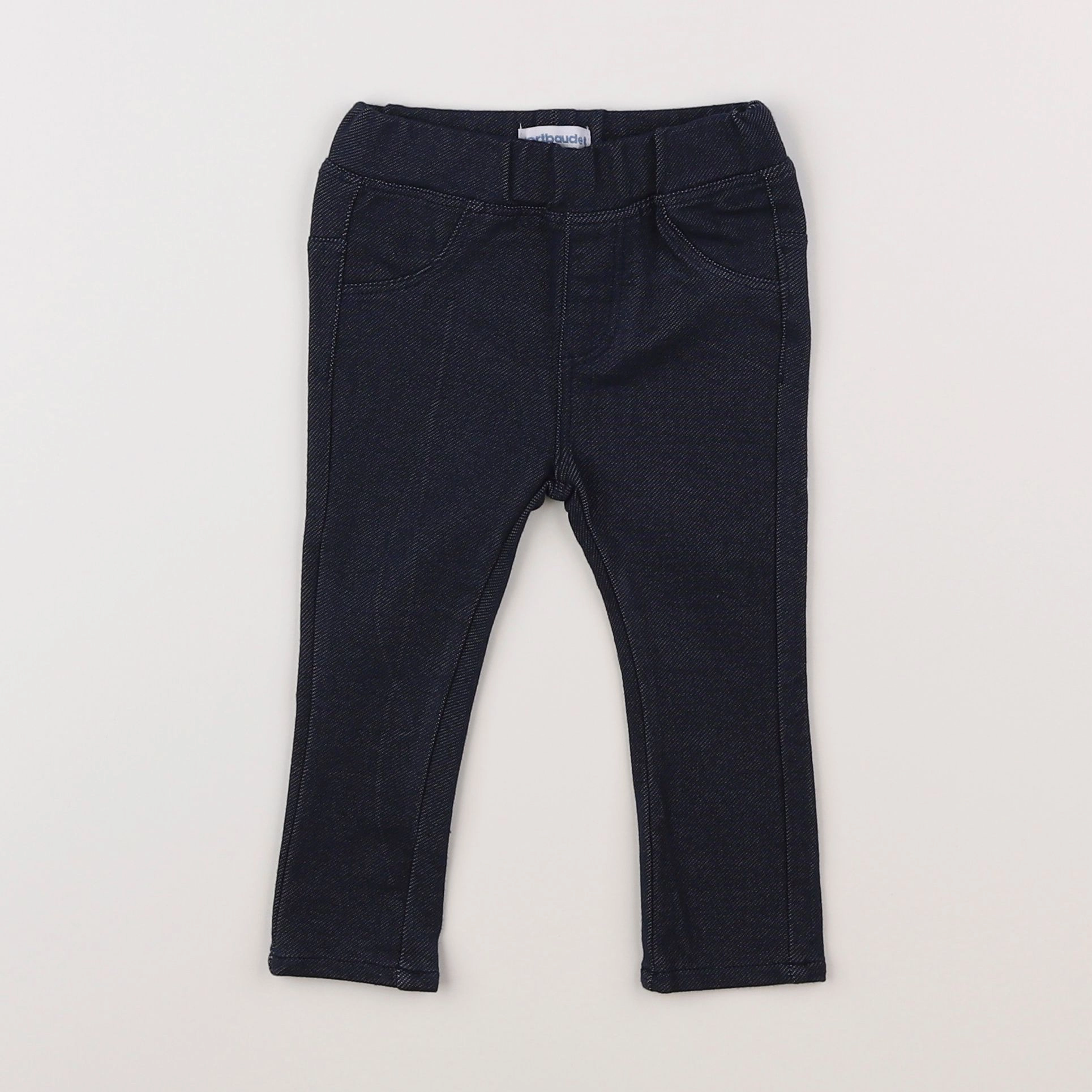 Vertbaudet - jegging bleu - 6 mois