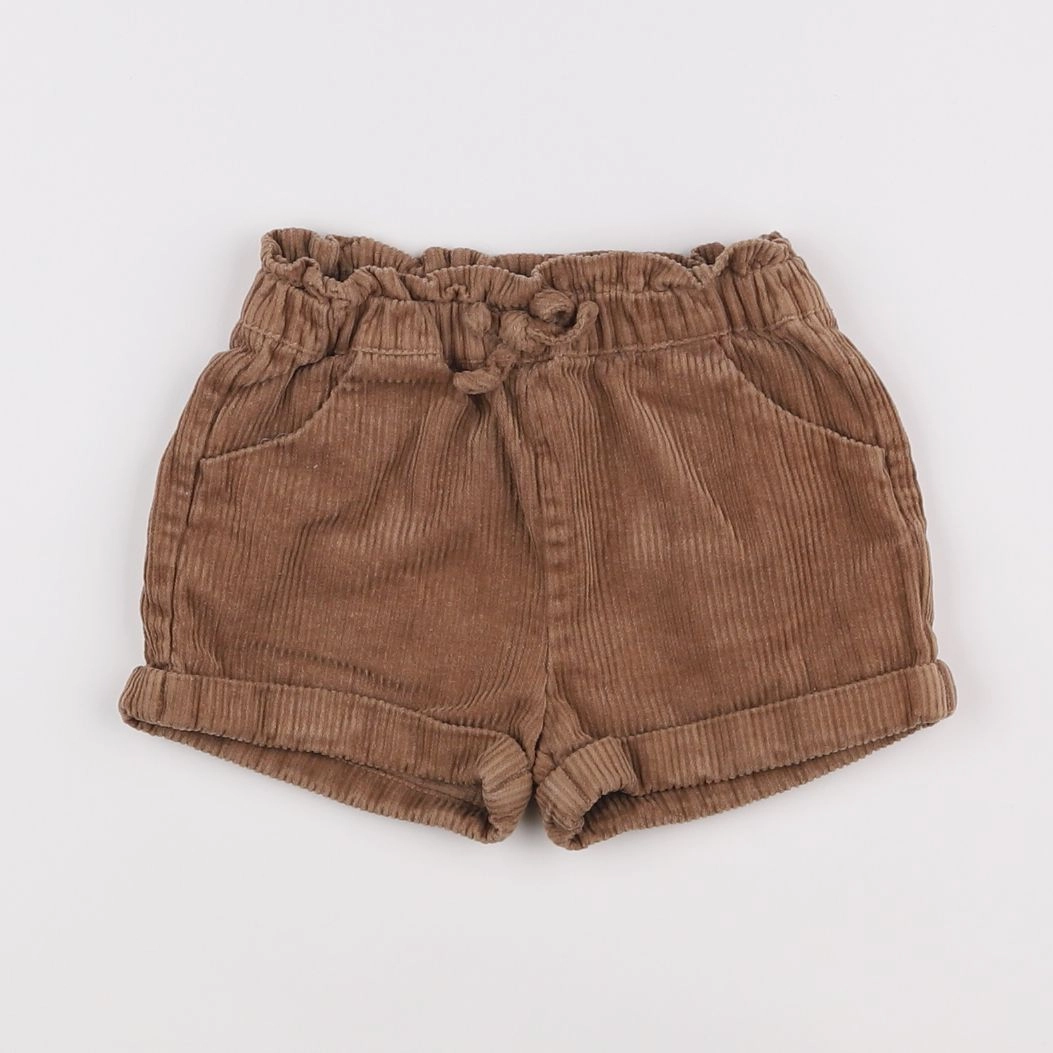 Vertbaudet - short marron - 18 mois