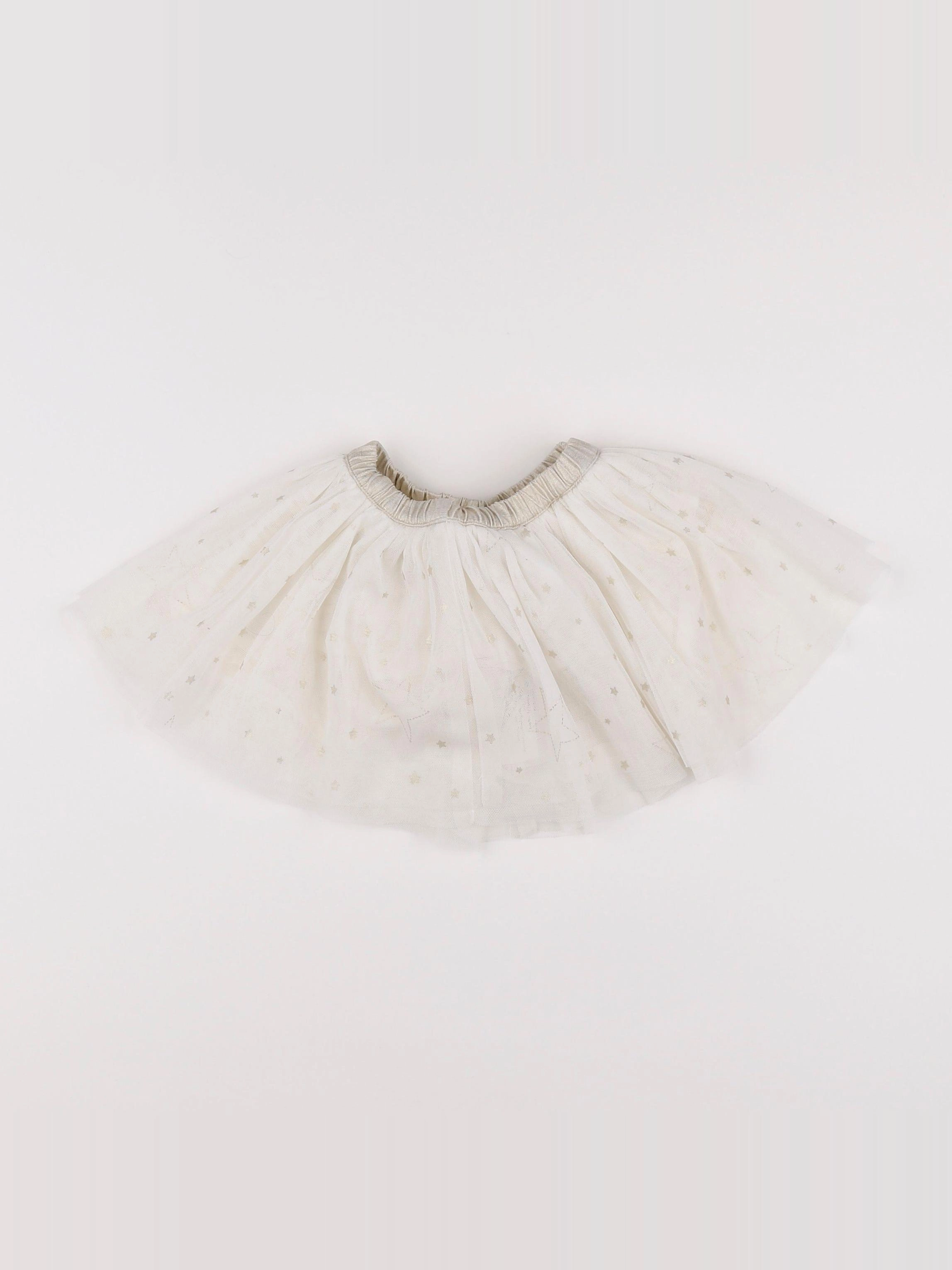 Tape à l'oeil - jupe or, beige - 6 mois