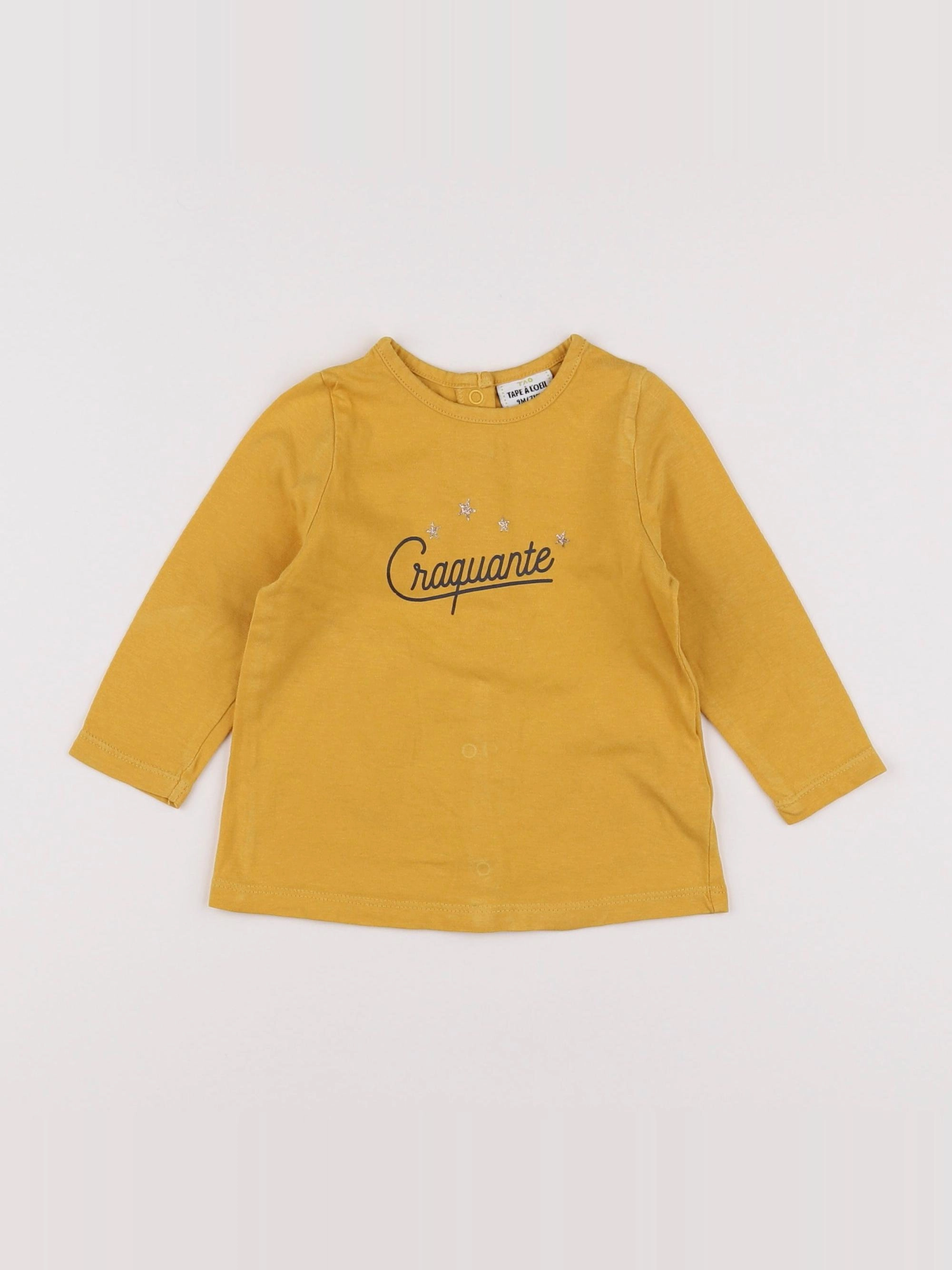 Tape à l'oeil - tee-shirt jaune - 9 mois