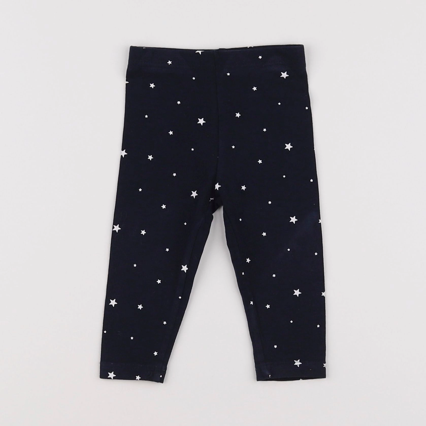 Boutchou - legging blanc, bleu - 6 mois