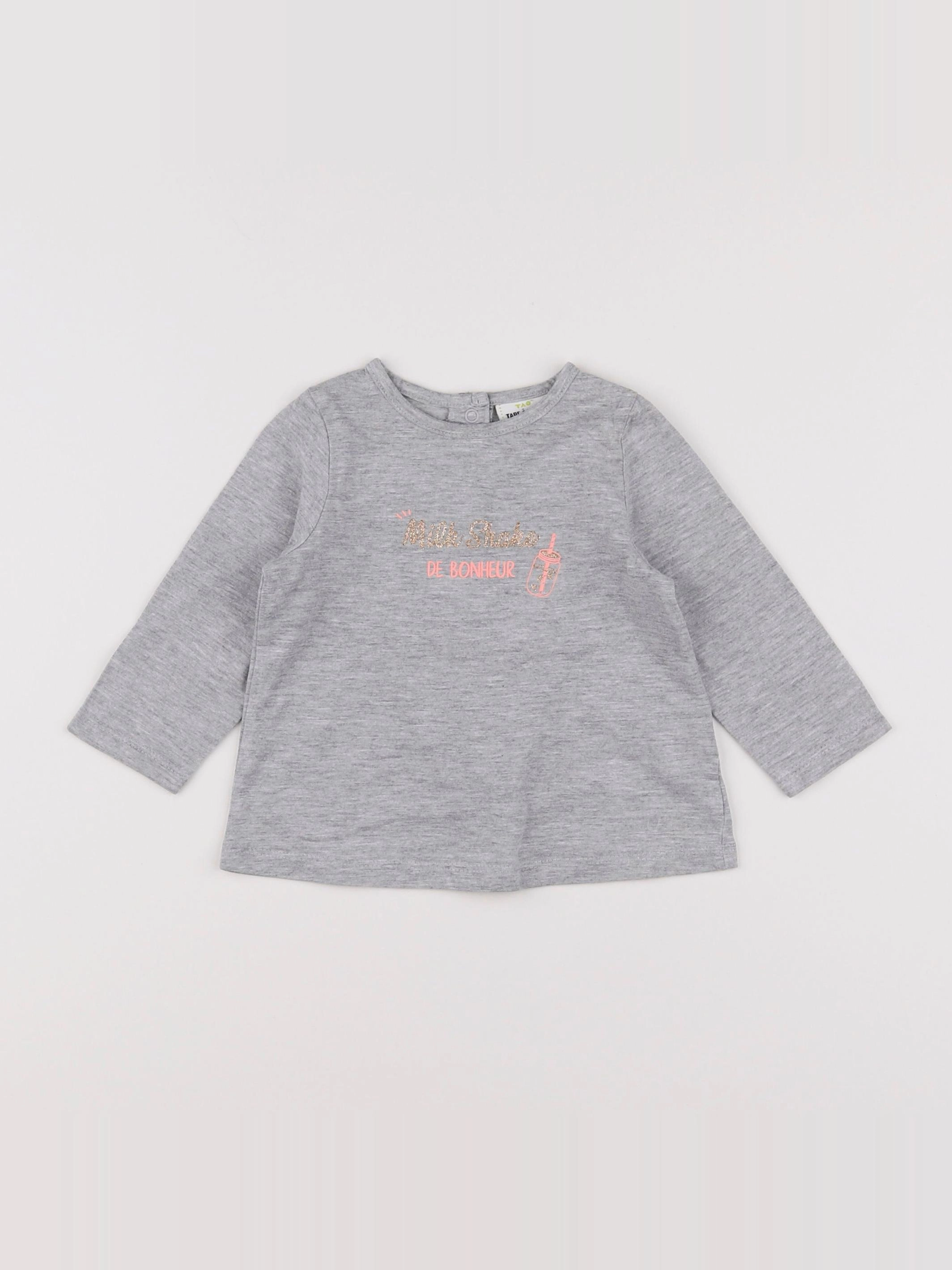Tape à l'oeil - tee-shirt gris - 9 mois