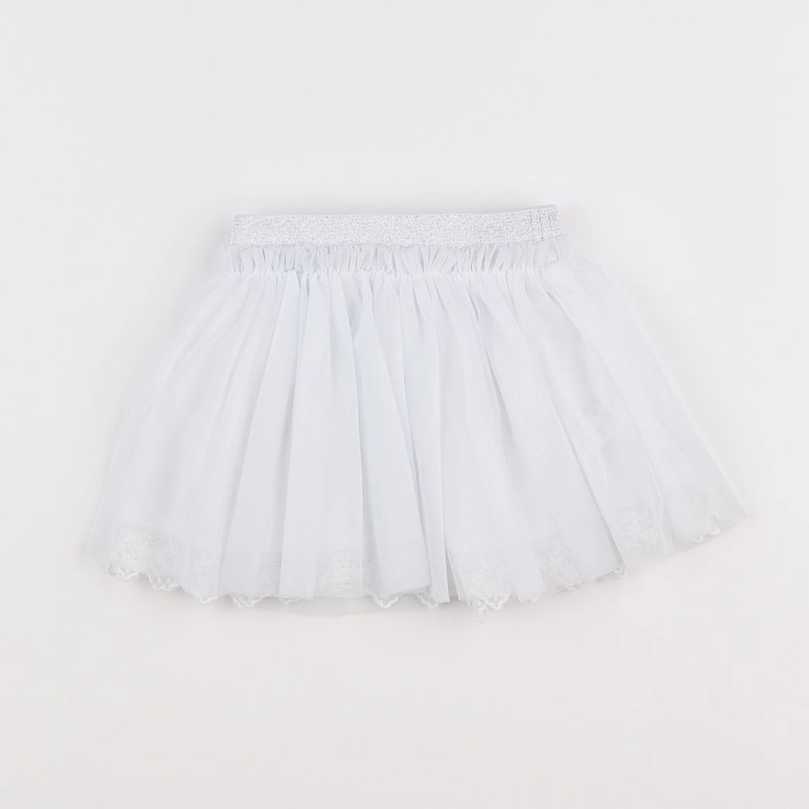 Vertbaudet - jupe blanc - 6 mois