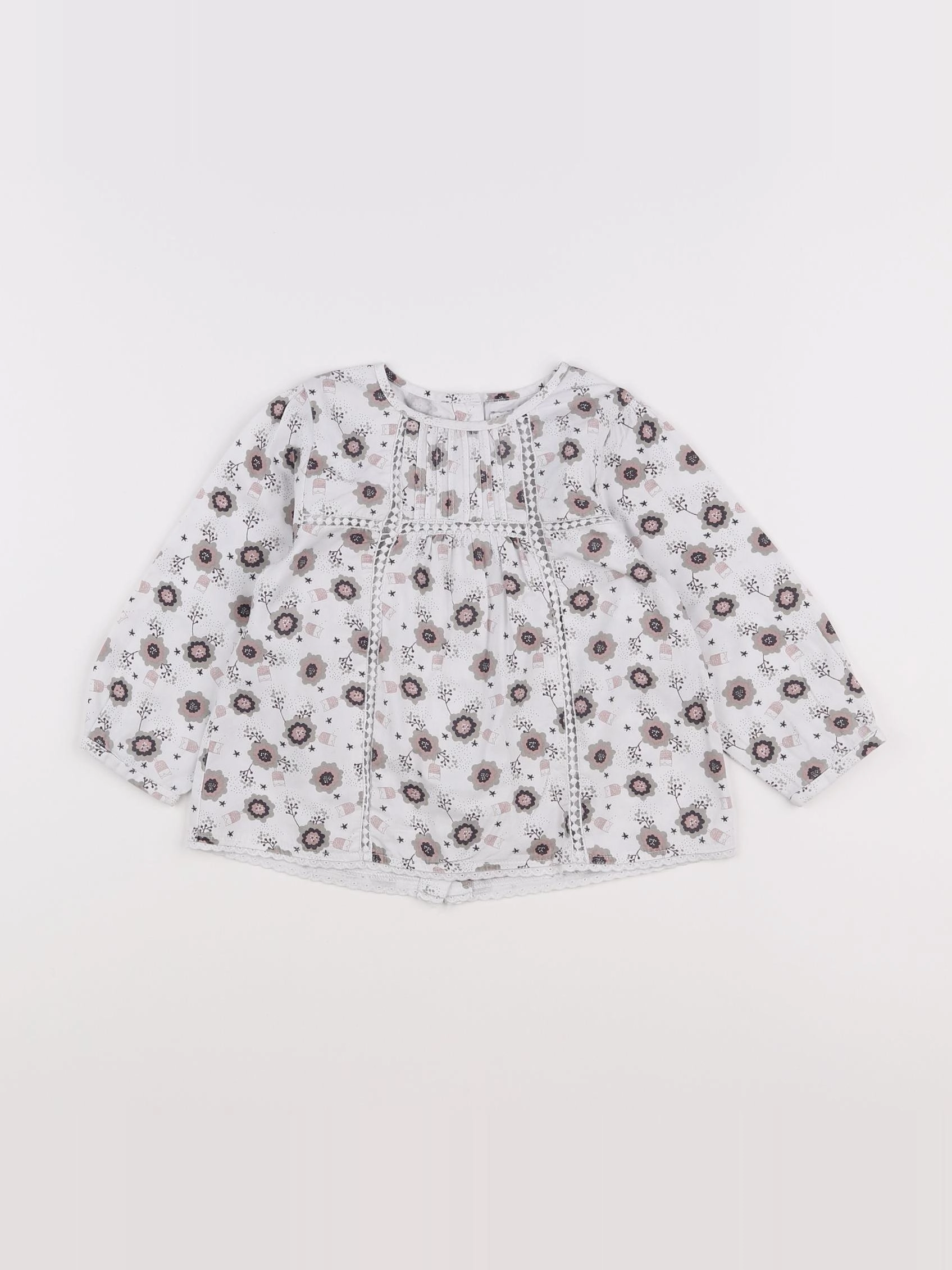 Vertbaudet - blouse multicolore - 2 ans