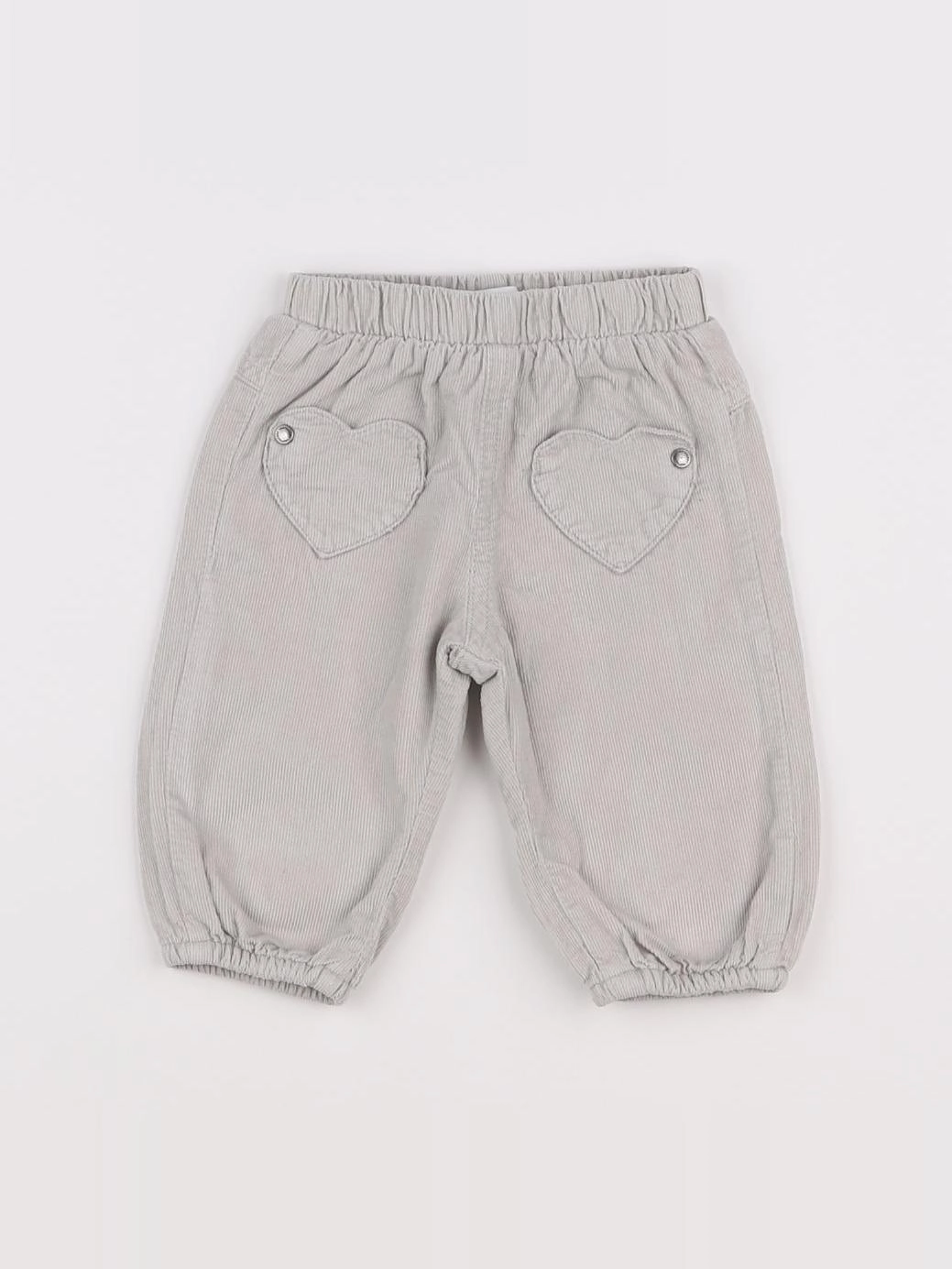 Vertbaudet - pantalon doublé gris - 3 mois