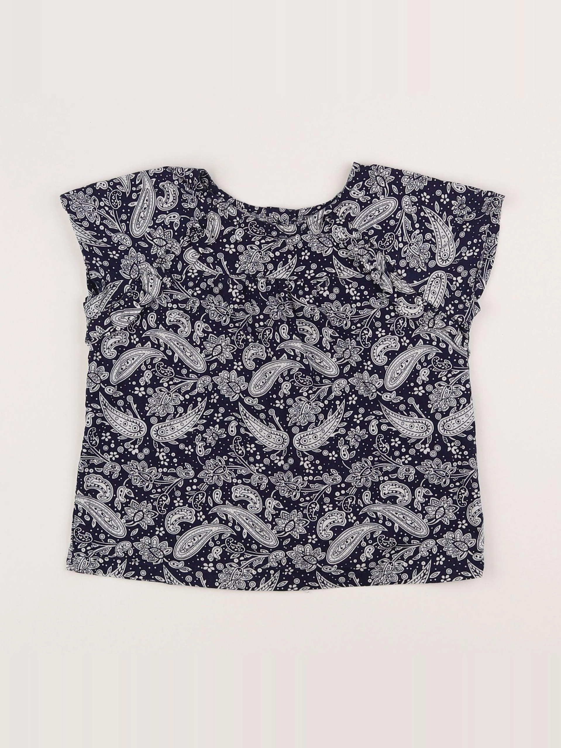 Storytelling - blouse bleu, blanc - 4 ans