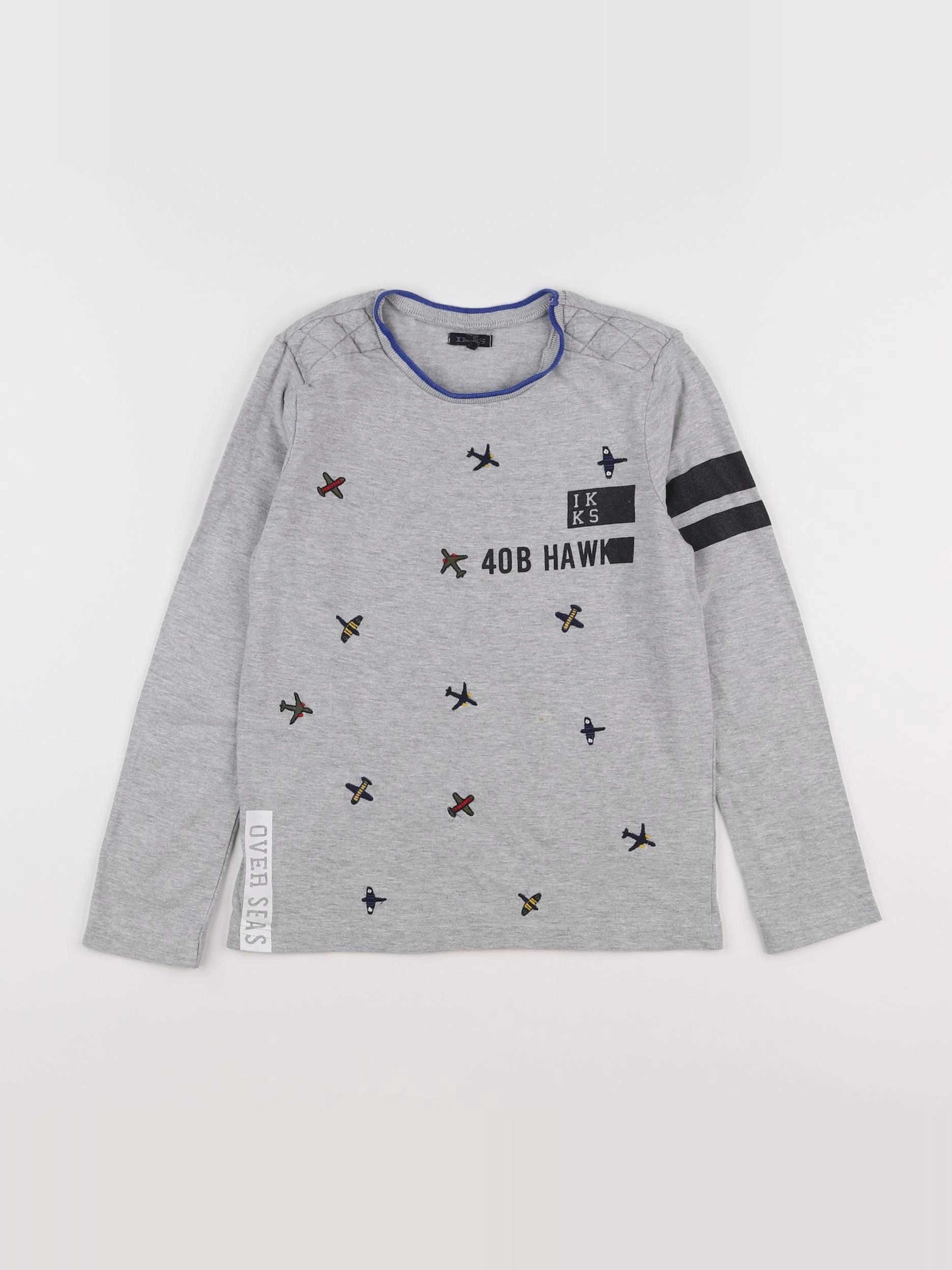 IKKS - tee-shirt gris - 8 ans