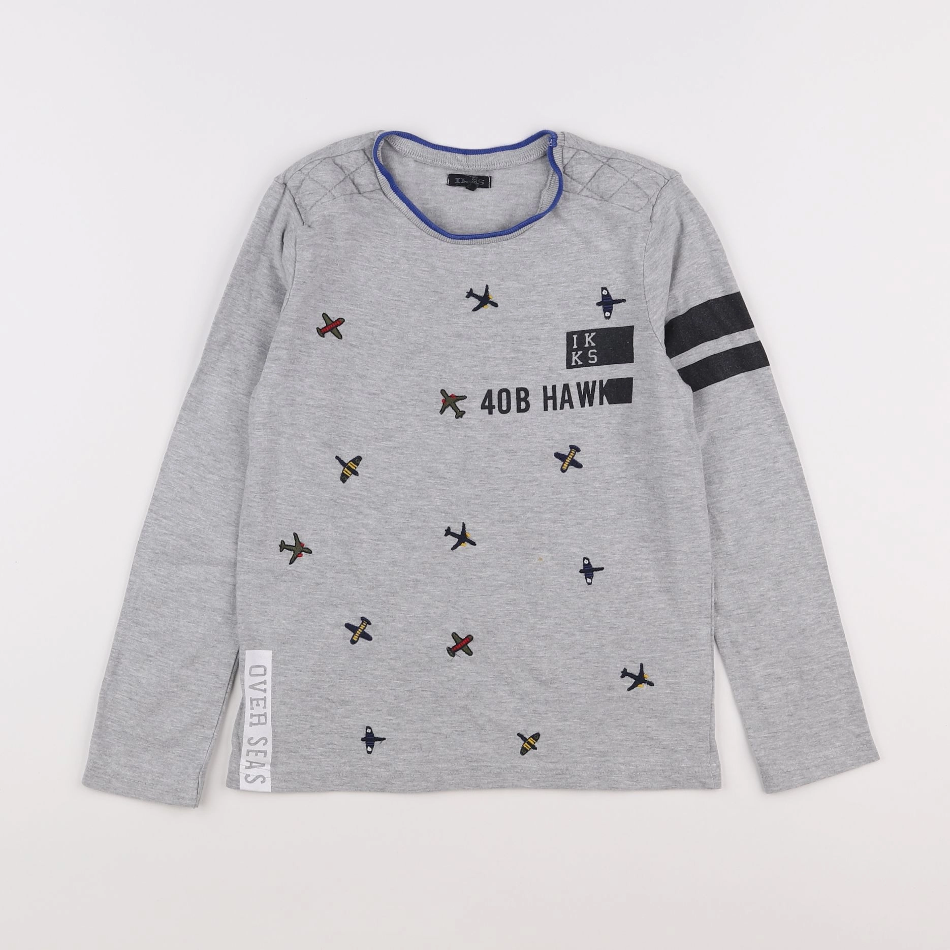 IKKS - tee-shirt gris - 8 ans
