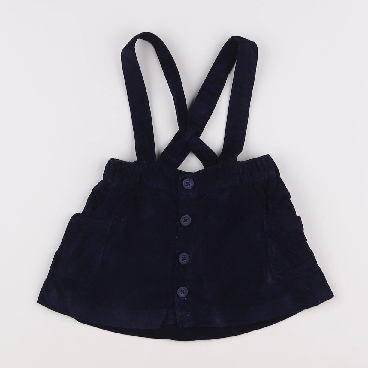 Vertbaudet - jupe bleu - 12 mois
