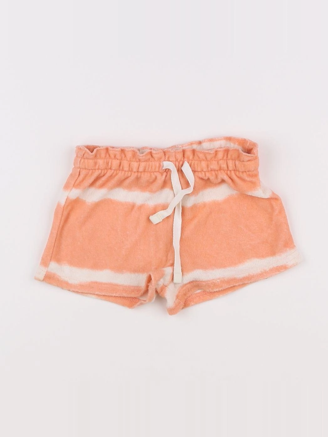 H&M - short orange - 9/12 mois
