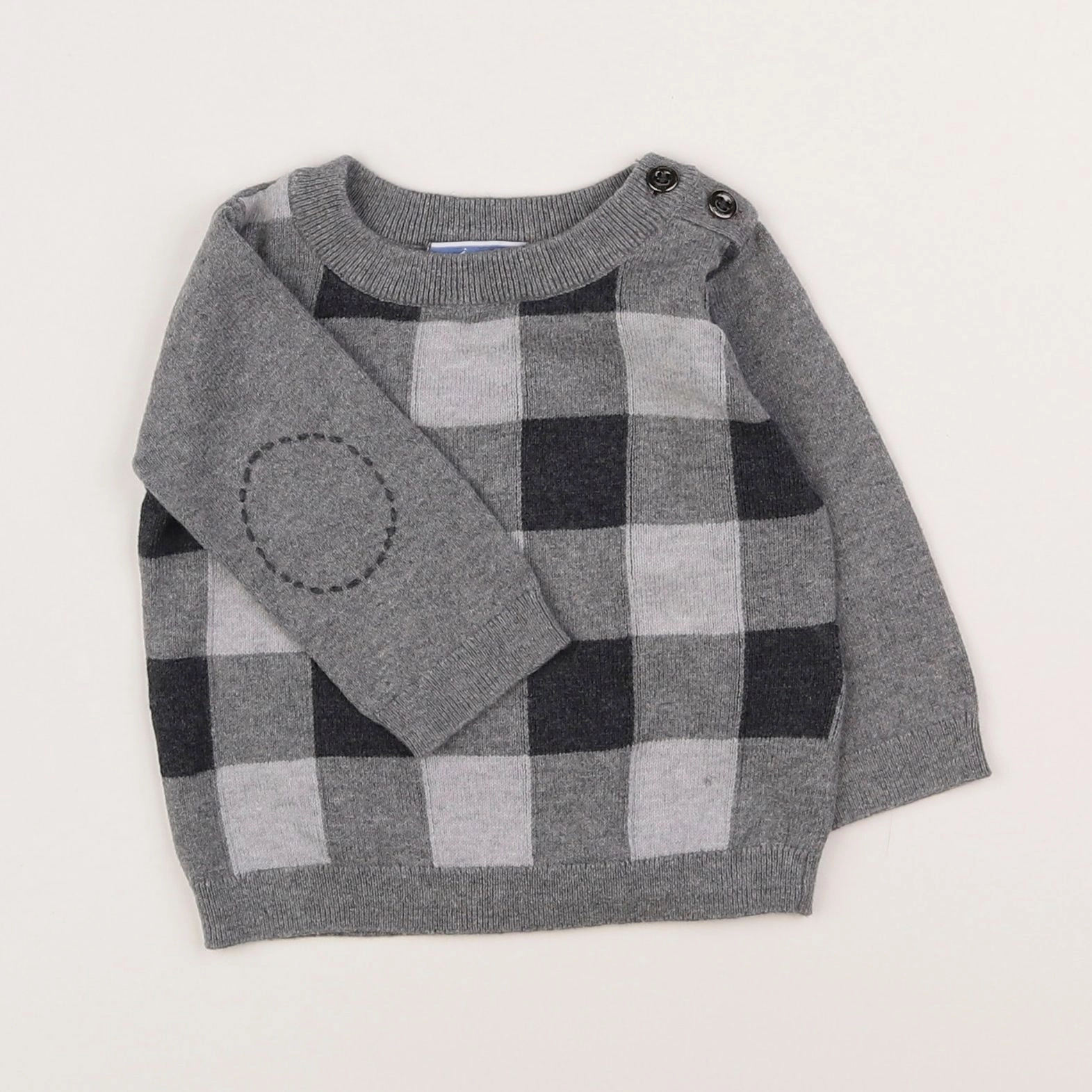 Jacadi - pull gris - 6 mois