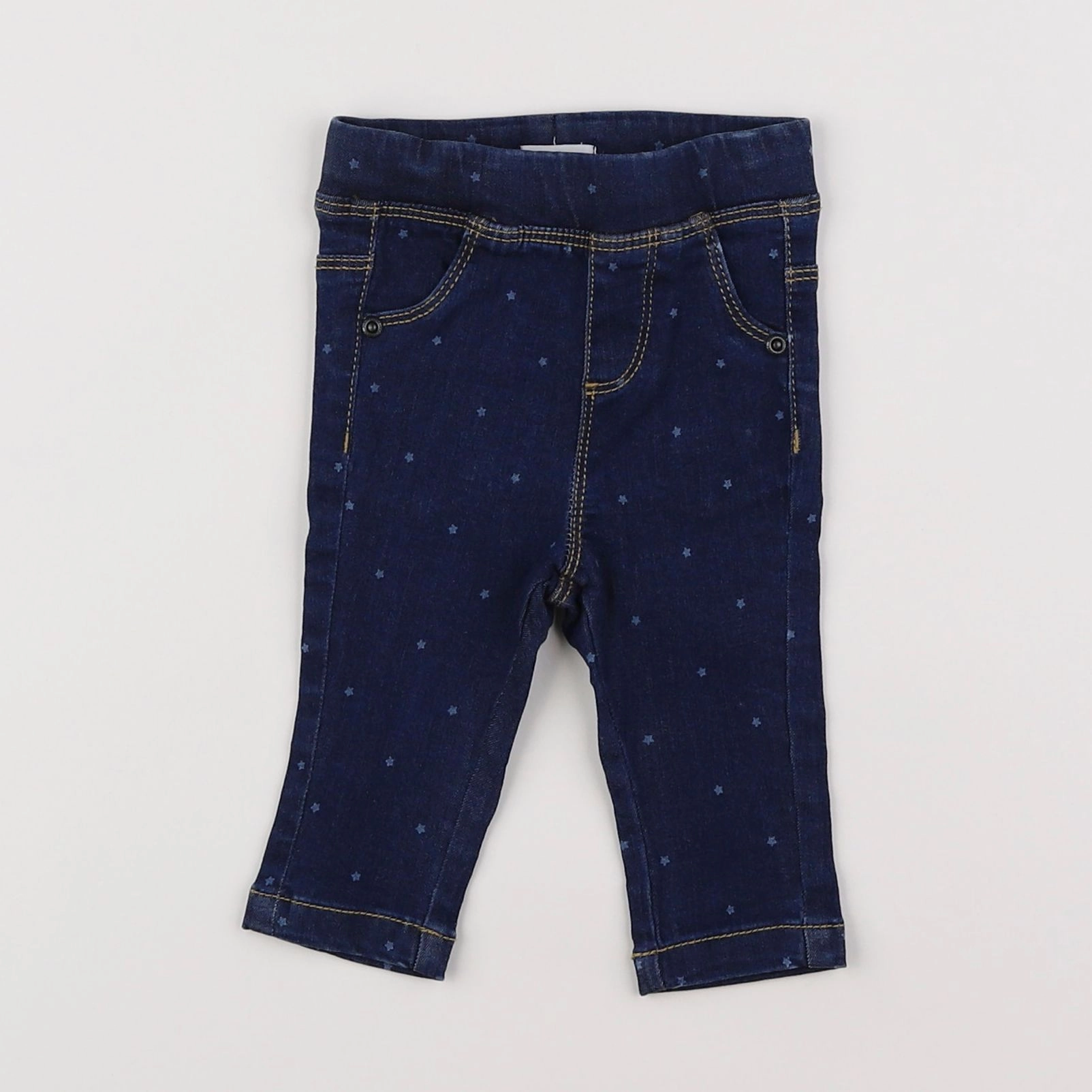 Vertbaudet - jegging bleu - 3 mois