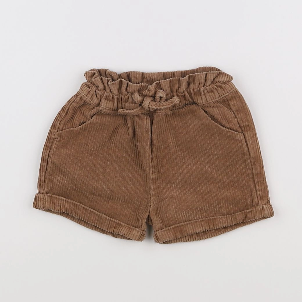 Vertbaudet - short marron - 9 mois