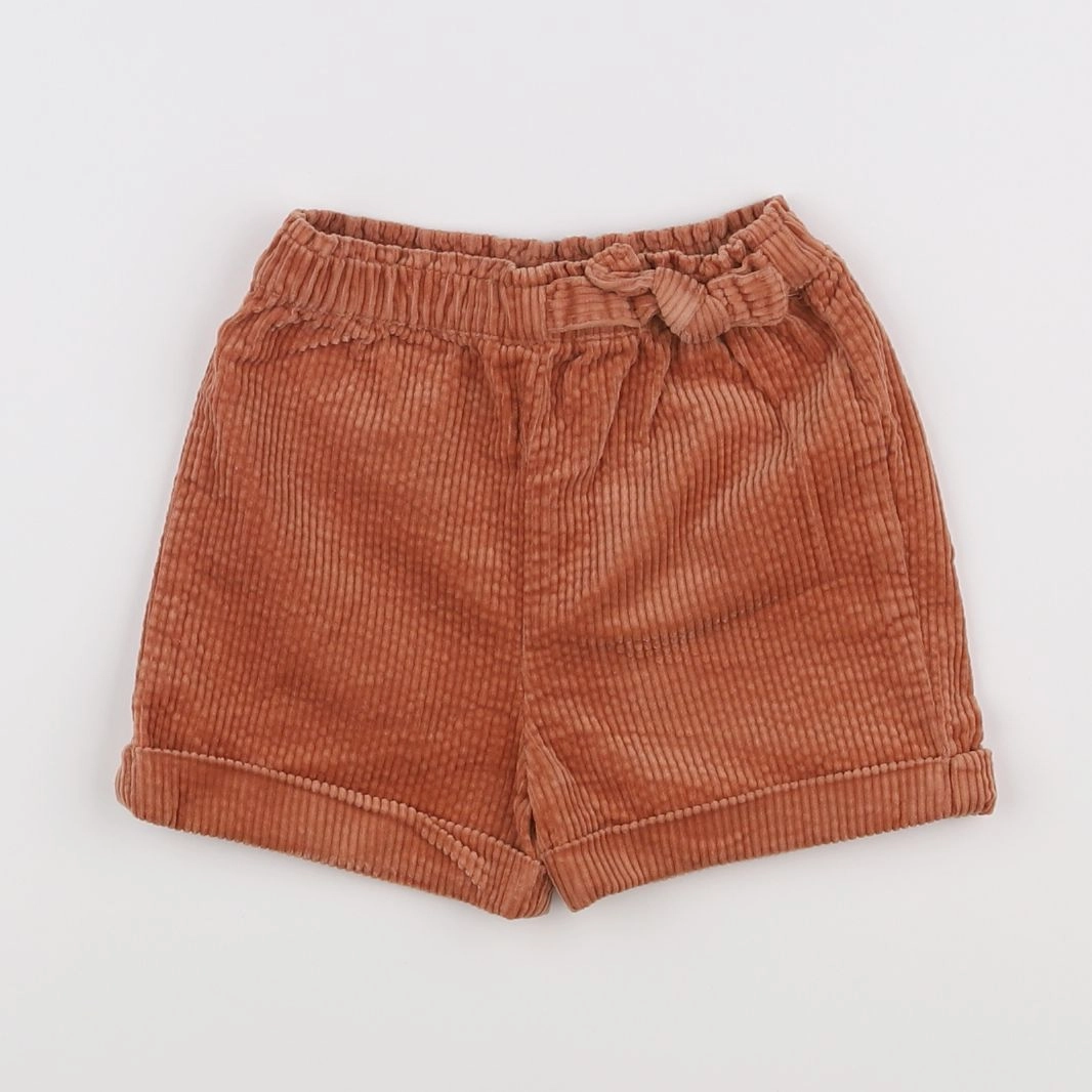 Vertbaudet - short marron - 18 mois