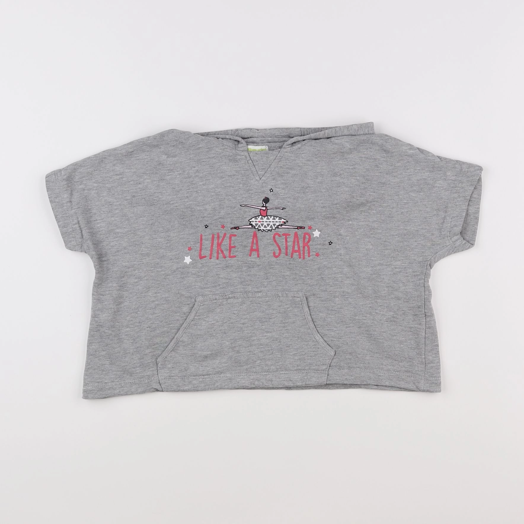 Vertbaudet - sweat gris - 5 ans