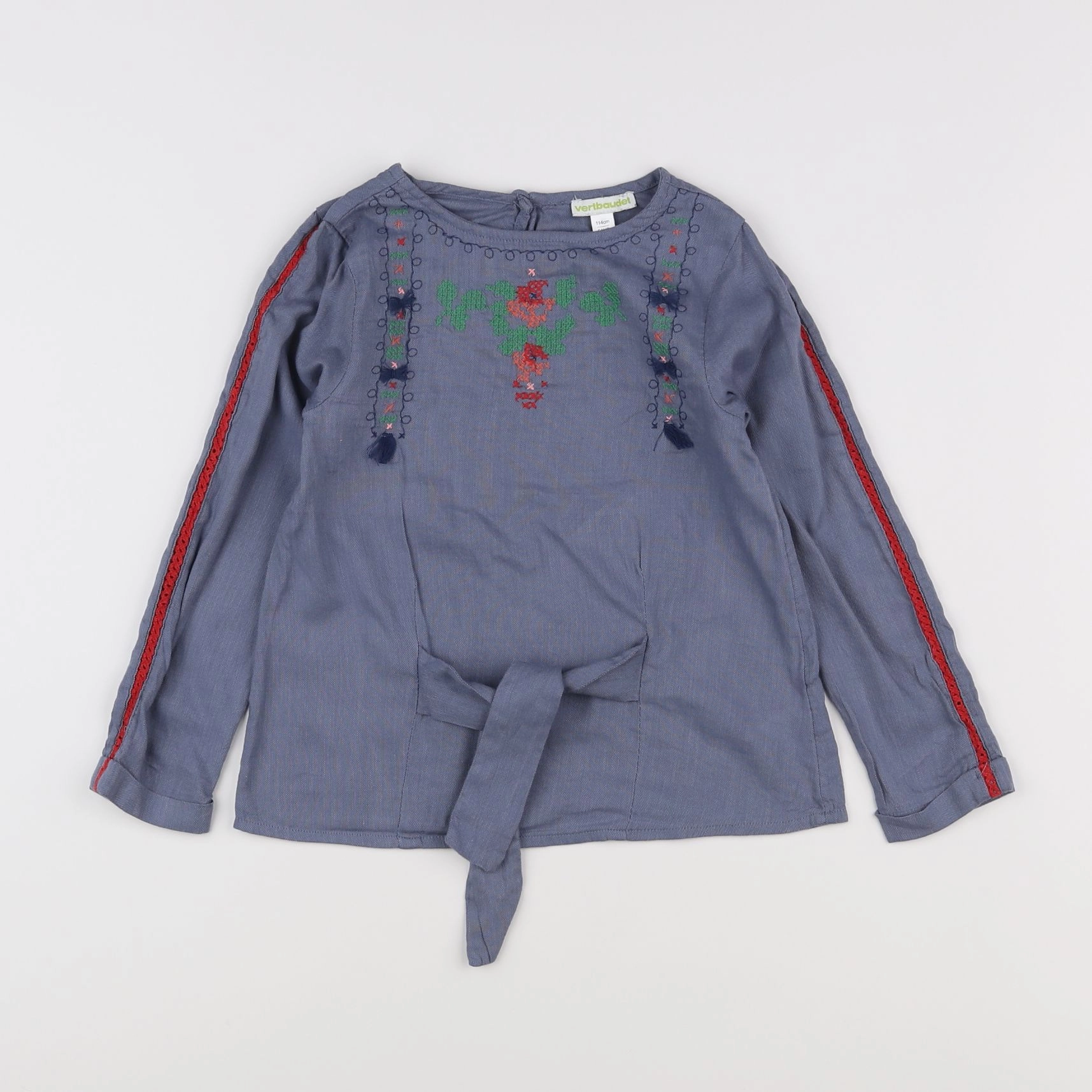 Vertbaudet - blouse bleu - 6 ans