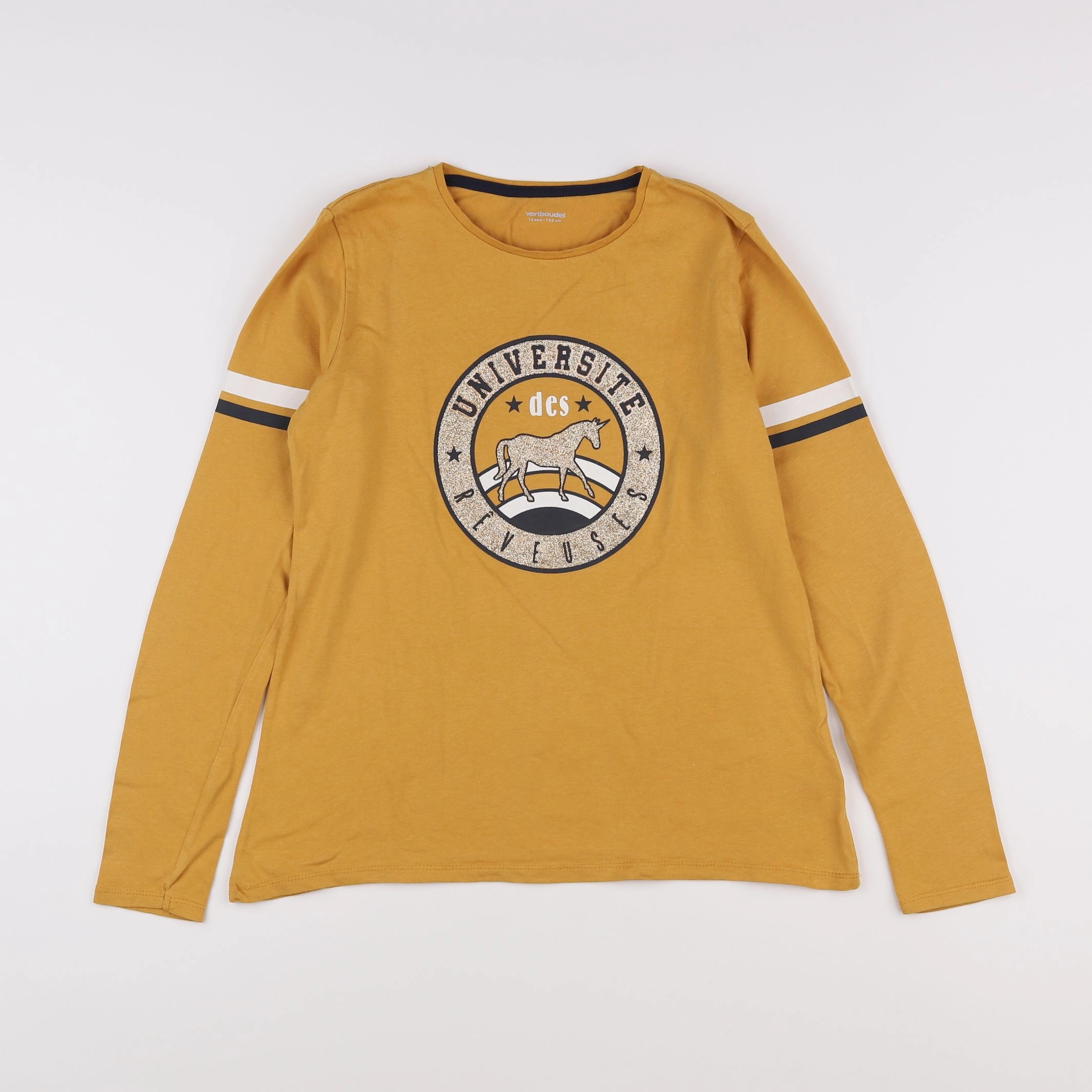 Vertbaudet - tee-shirt jaune - 12 ans