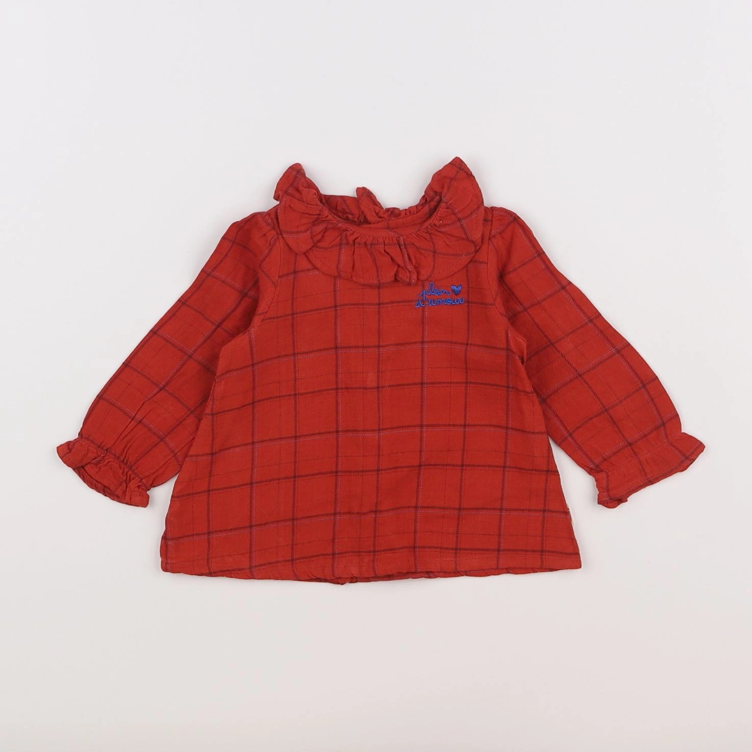 Catimini - blouse rouge - 6 mois