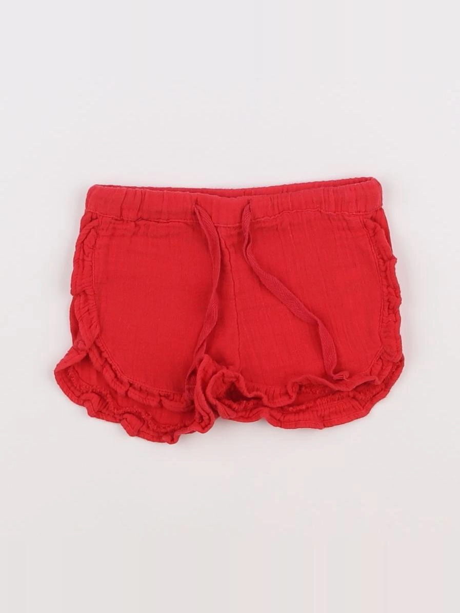 Boutchou - short rouge - 6 mois