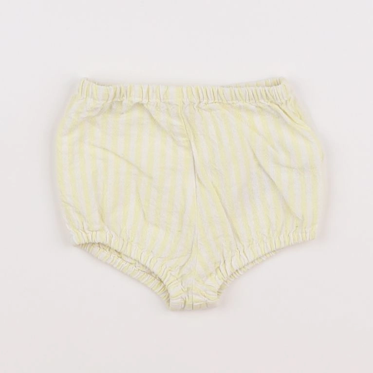 Vertbaudet - bloomer blanc, jaune - 3 mois
