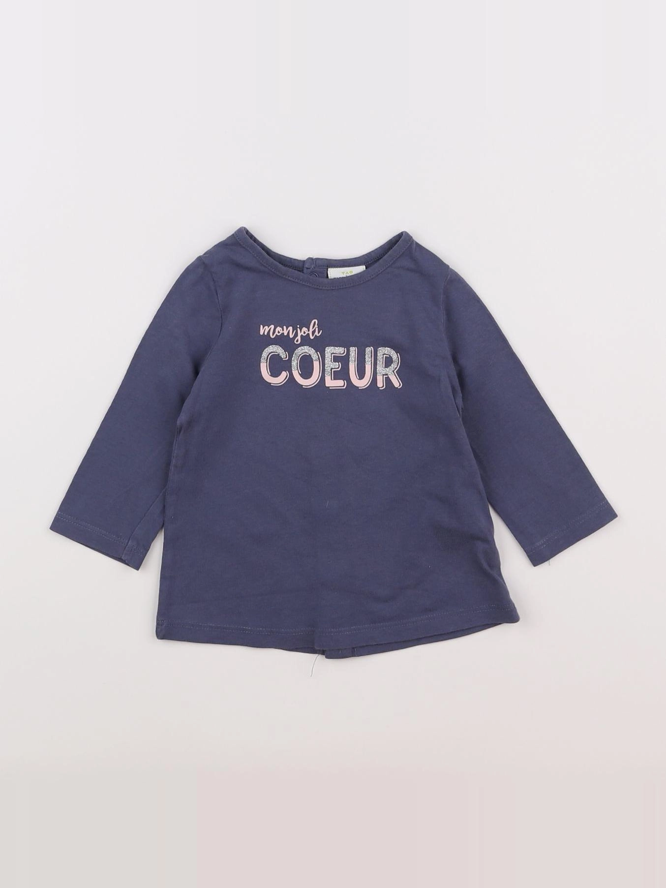 Tape à l'oeil - tee-shirt bleu - 9 mois