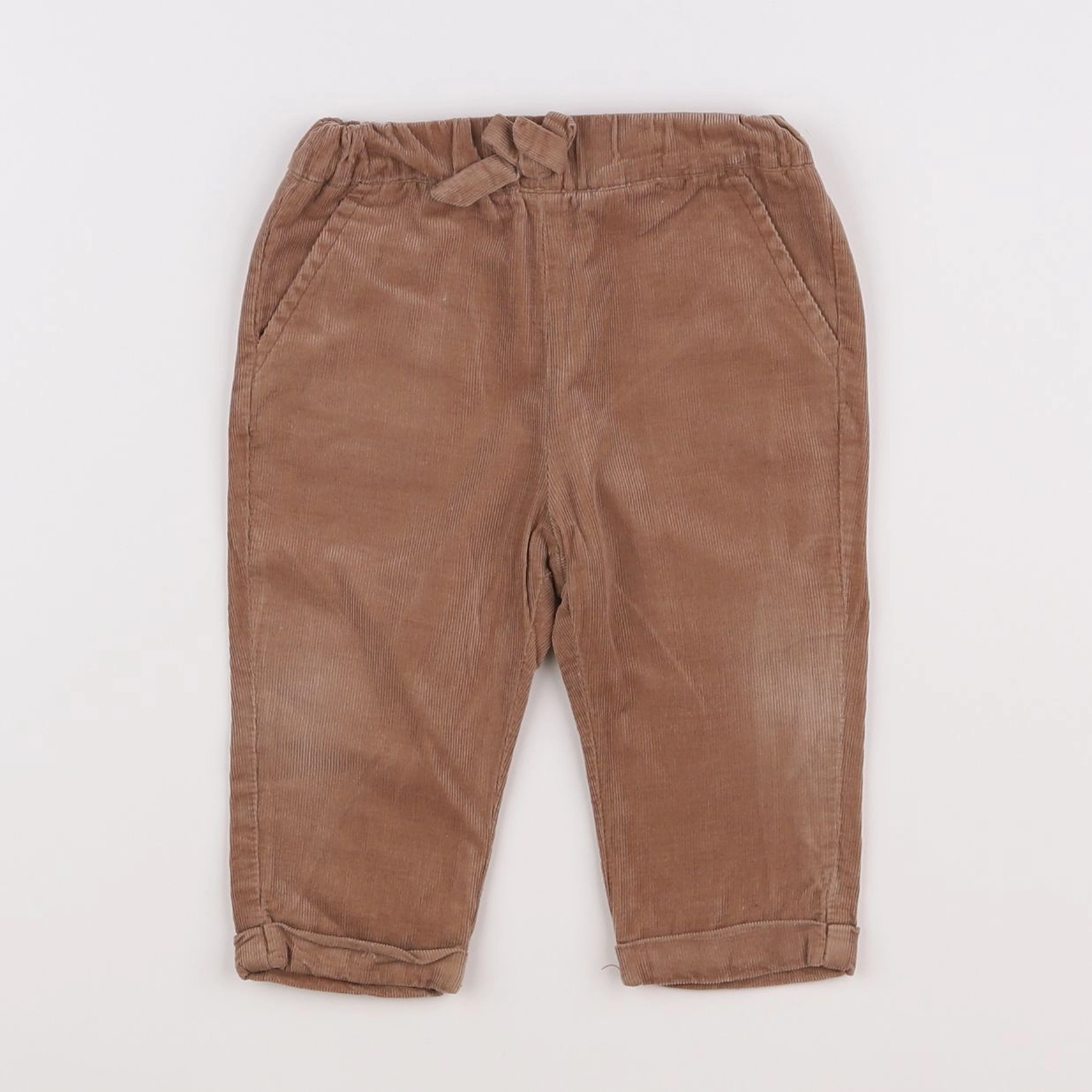 Vertbaudet - sarouel marron - 12 mois