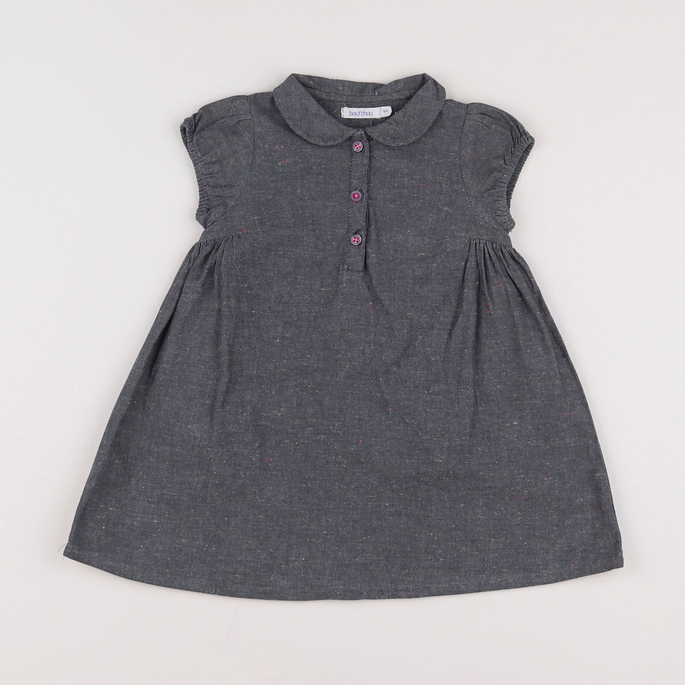 Boutchou - robe gris - 6 mois