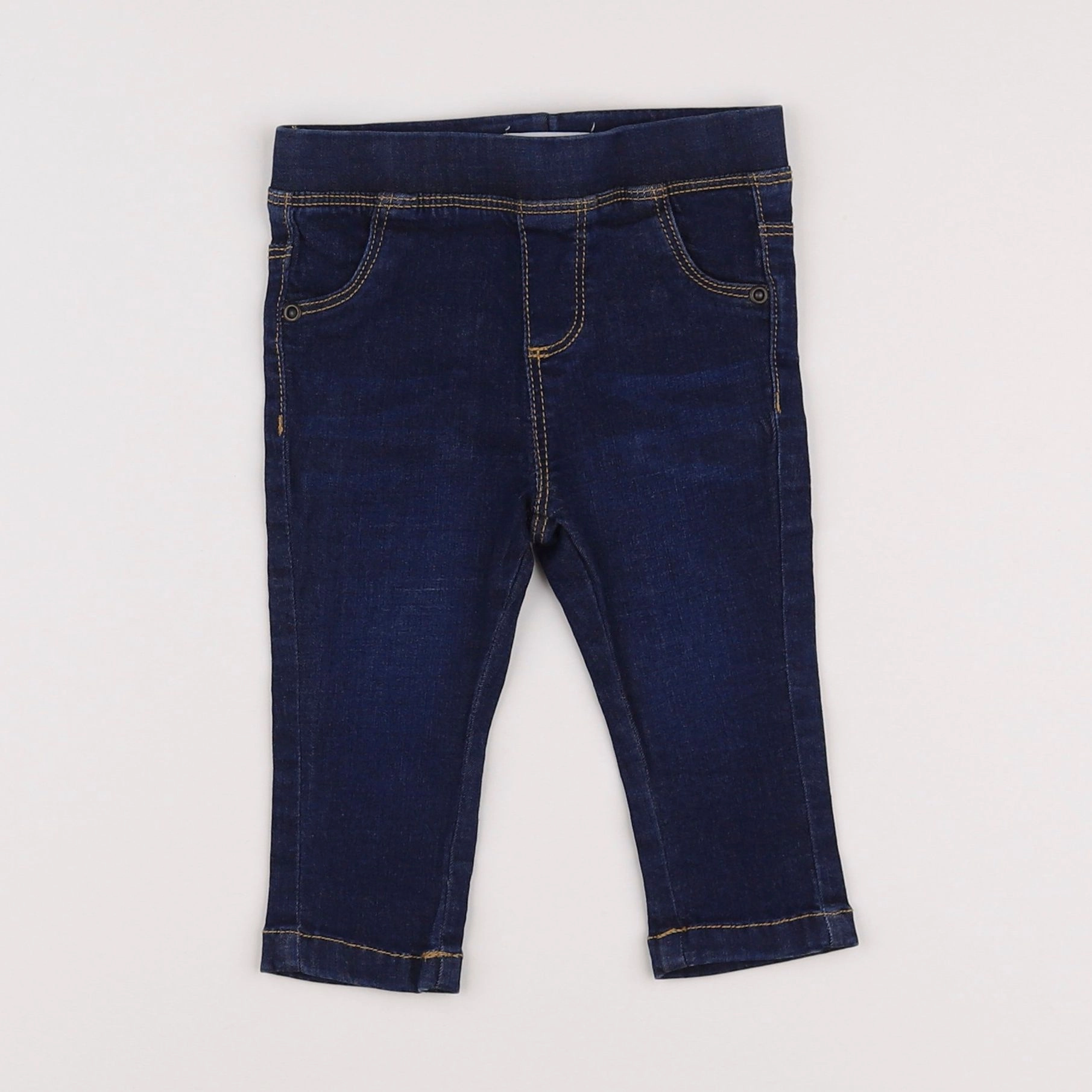 Vertbaudet - jegging bleu - 9 mois