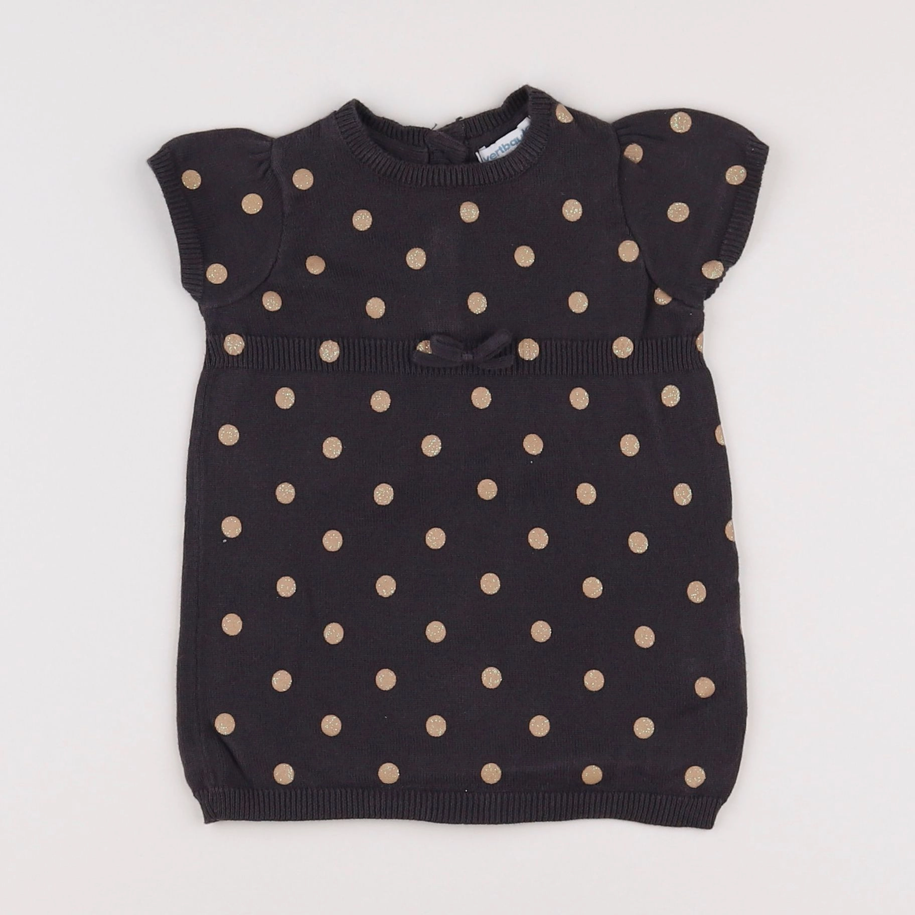 Vertbaudet - robe gris - 6 mois