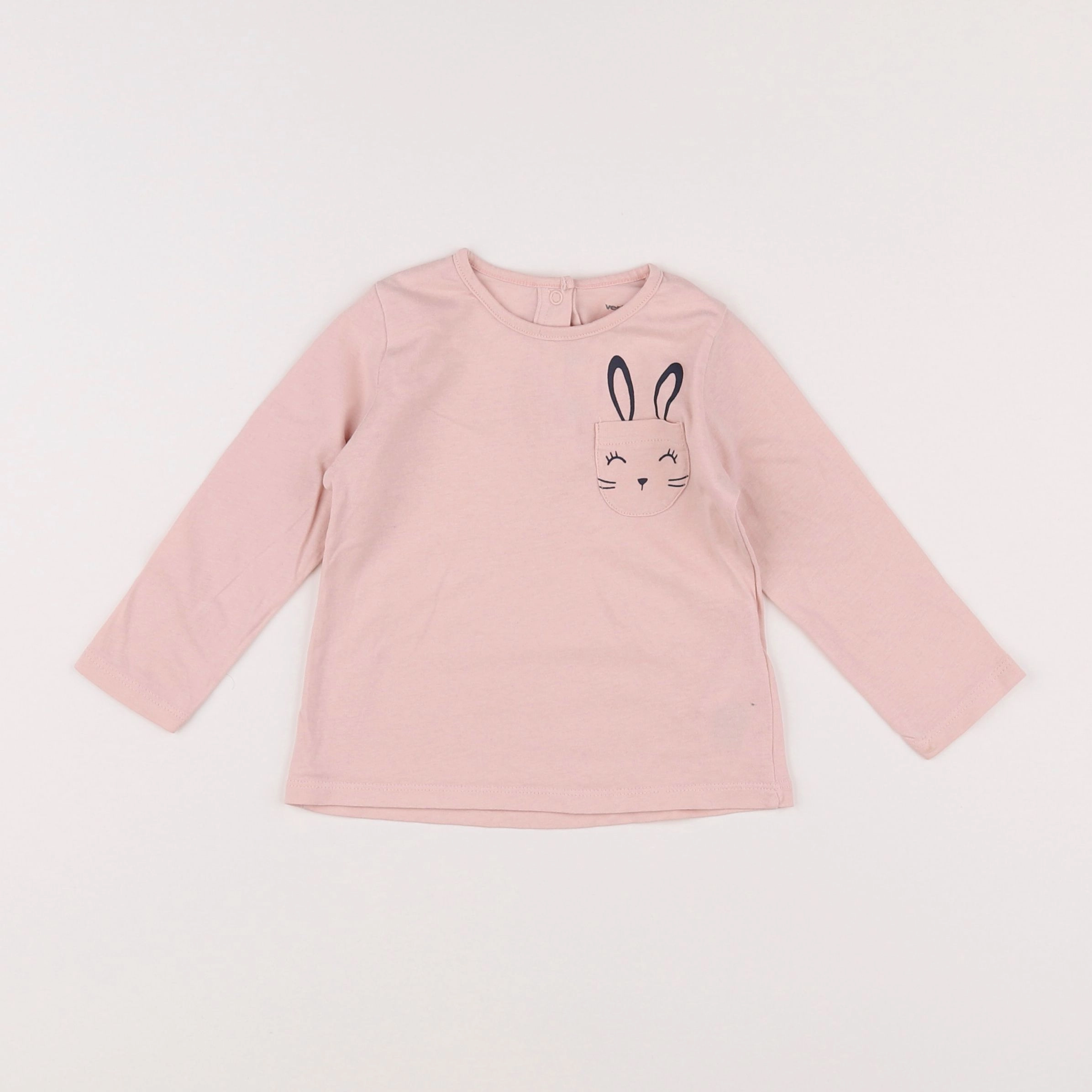 Vertbaudet - tee-shirt rose - 12 mois