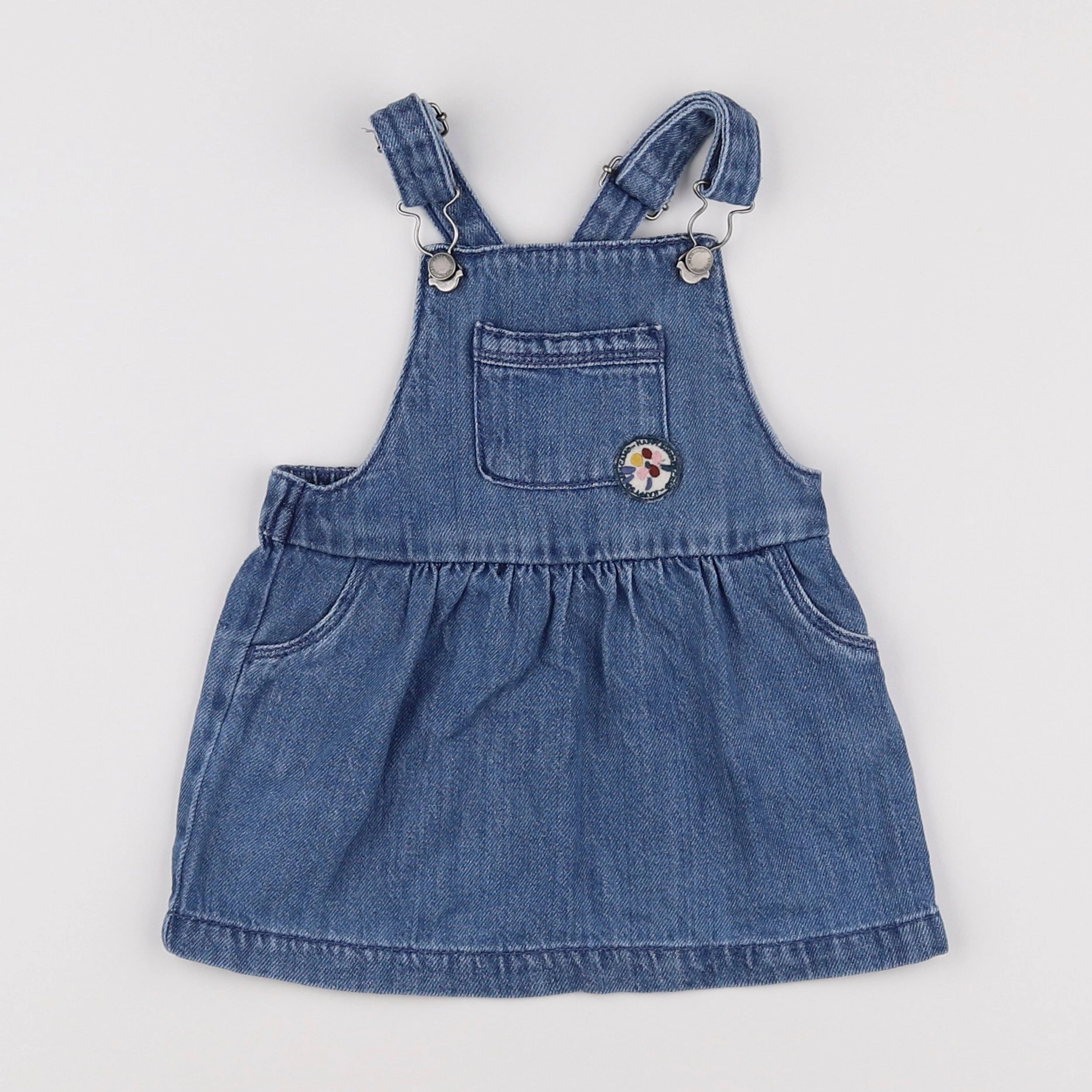 Vertbaudet - robe bleu - 9 mois