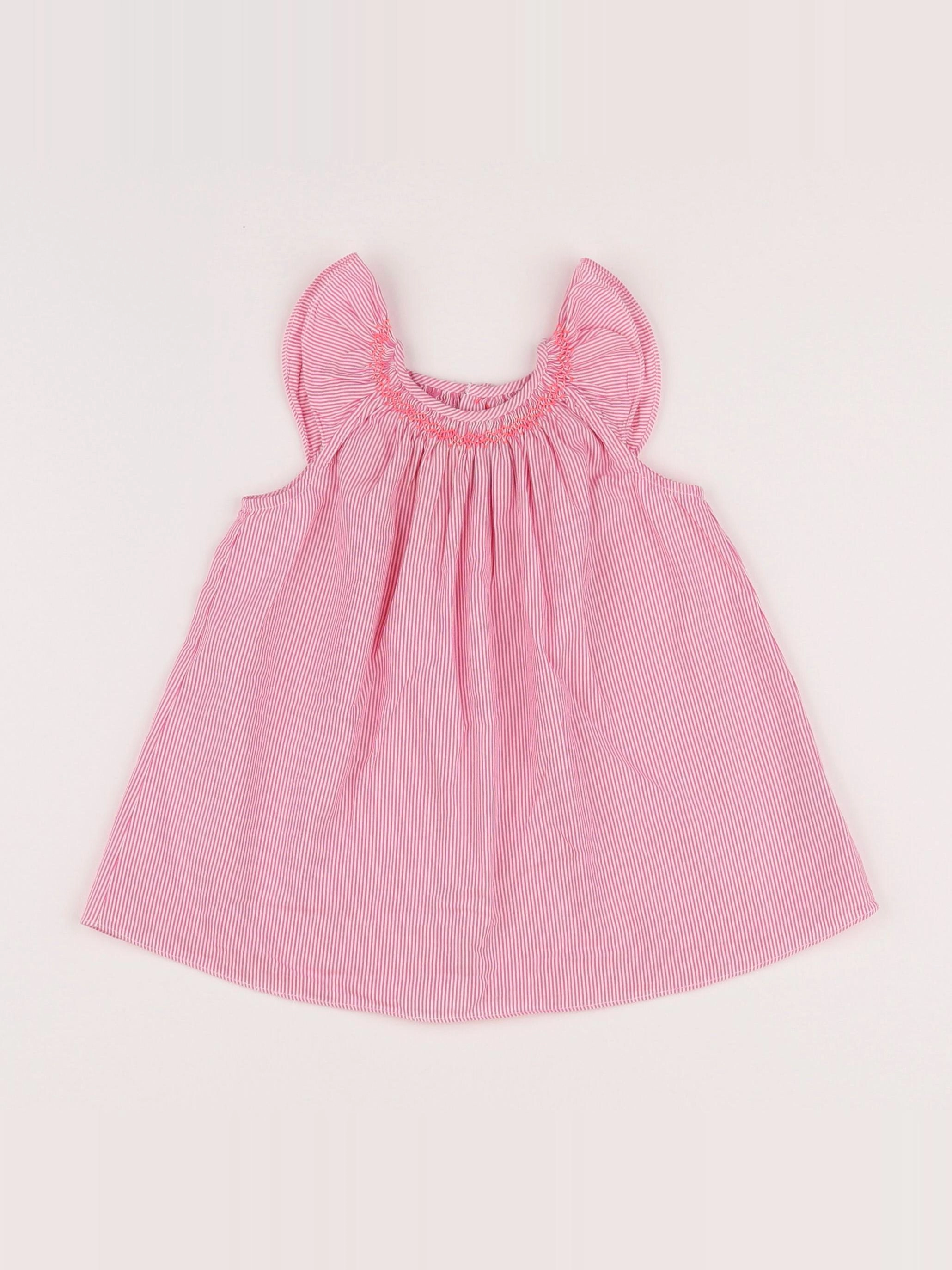 Jacadi - robe rose - 6 mois