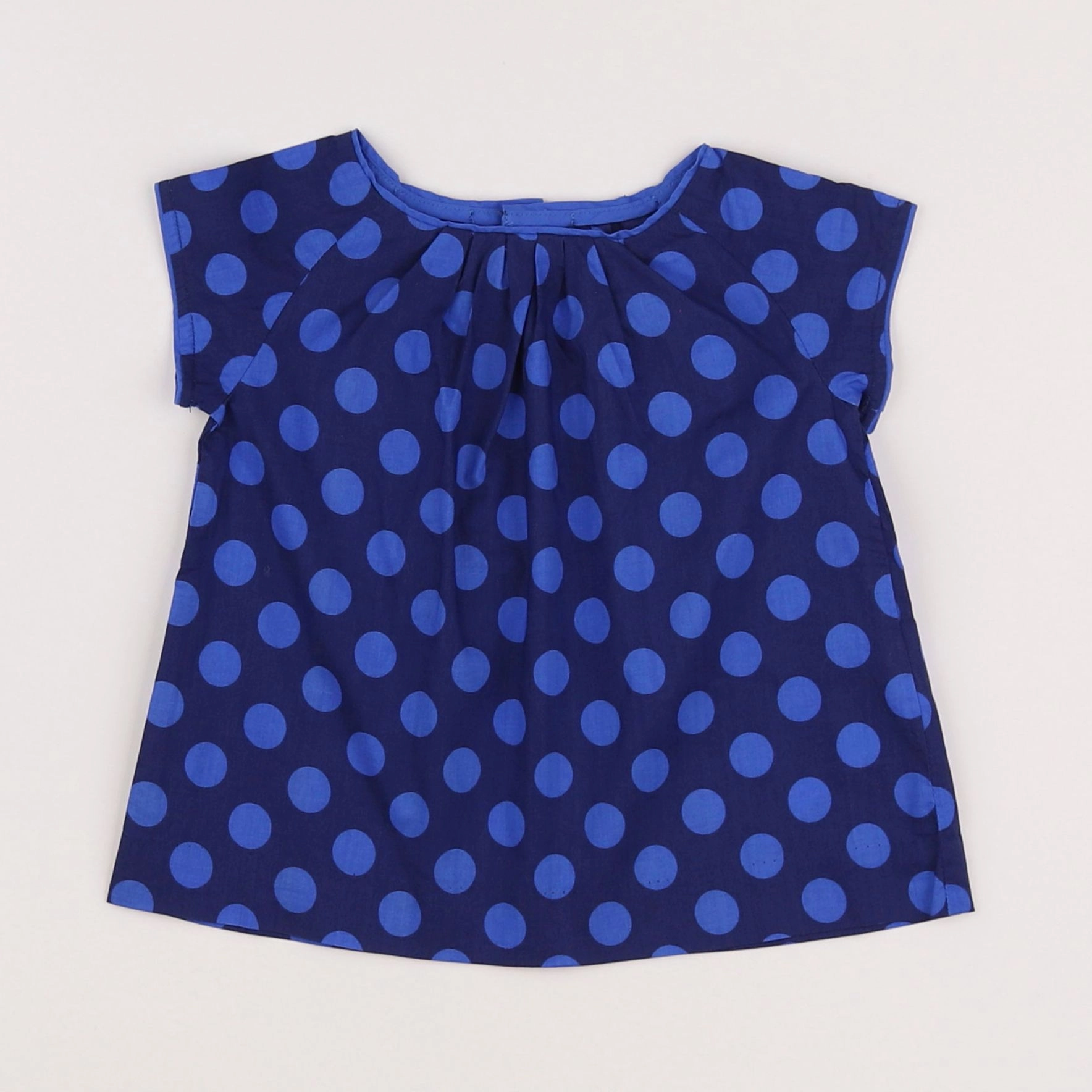 Jacadi - blouse bleu - 12 mois