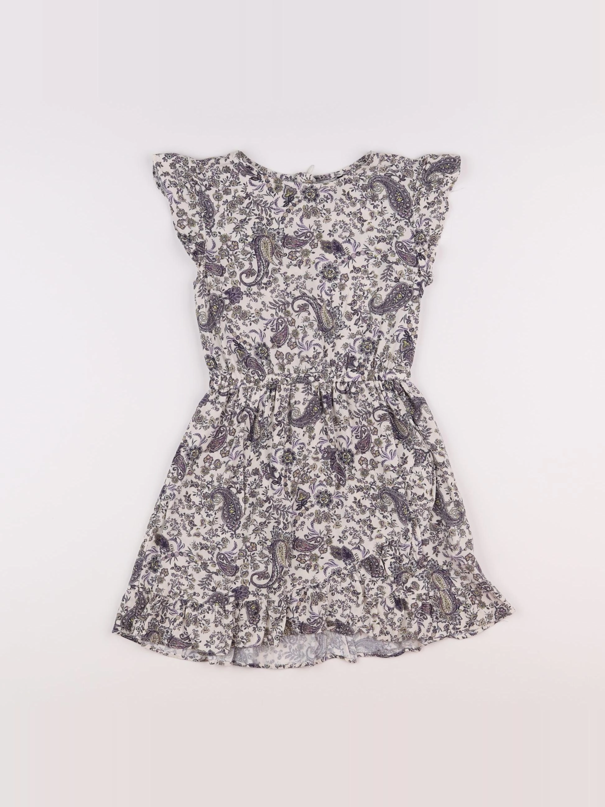 IKKS - robe blanc - 8 ans