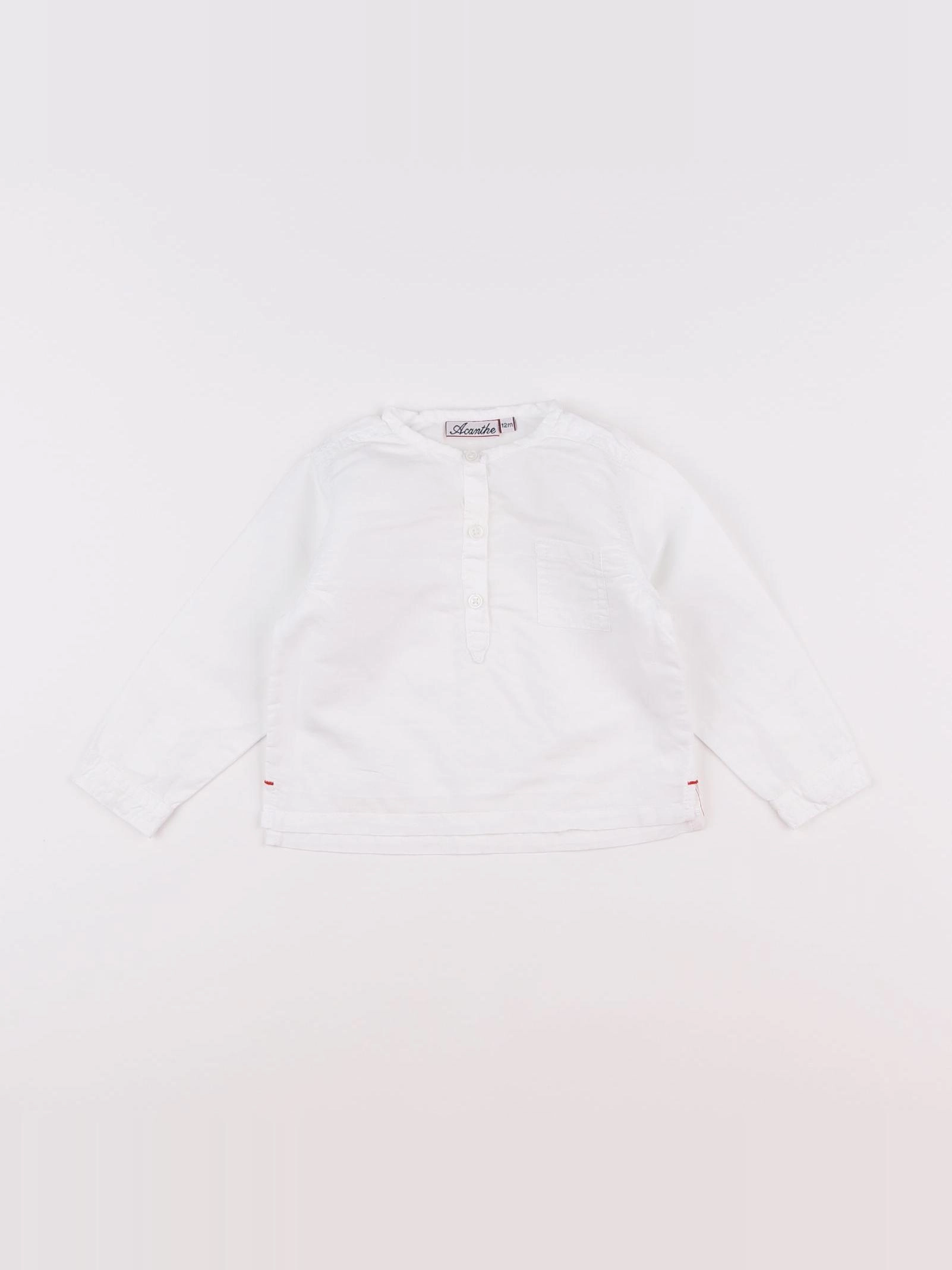 Acanthe - chemise blanc - 12 mois