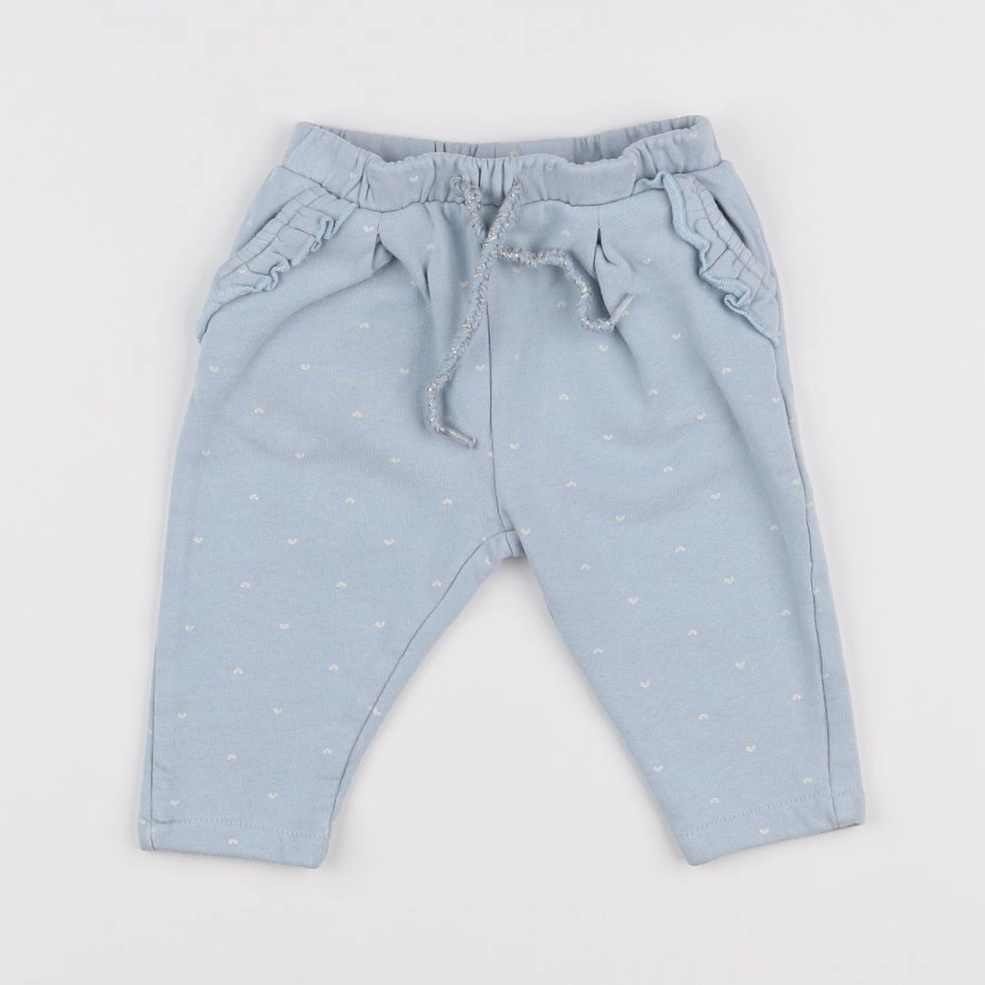 Vertbaudet - jogging bleu, or - 6 mois