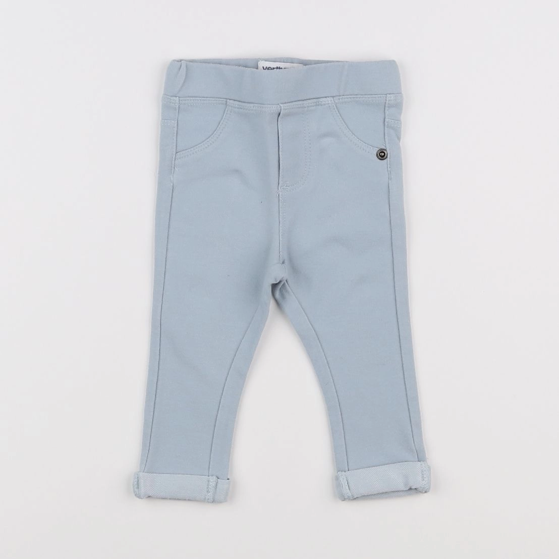 Vertbaudet - jegging bleu - 6 mois